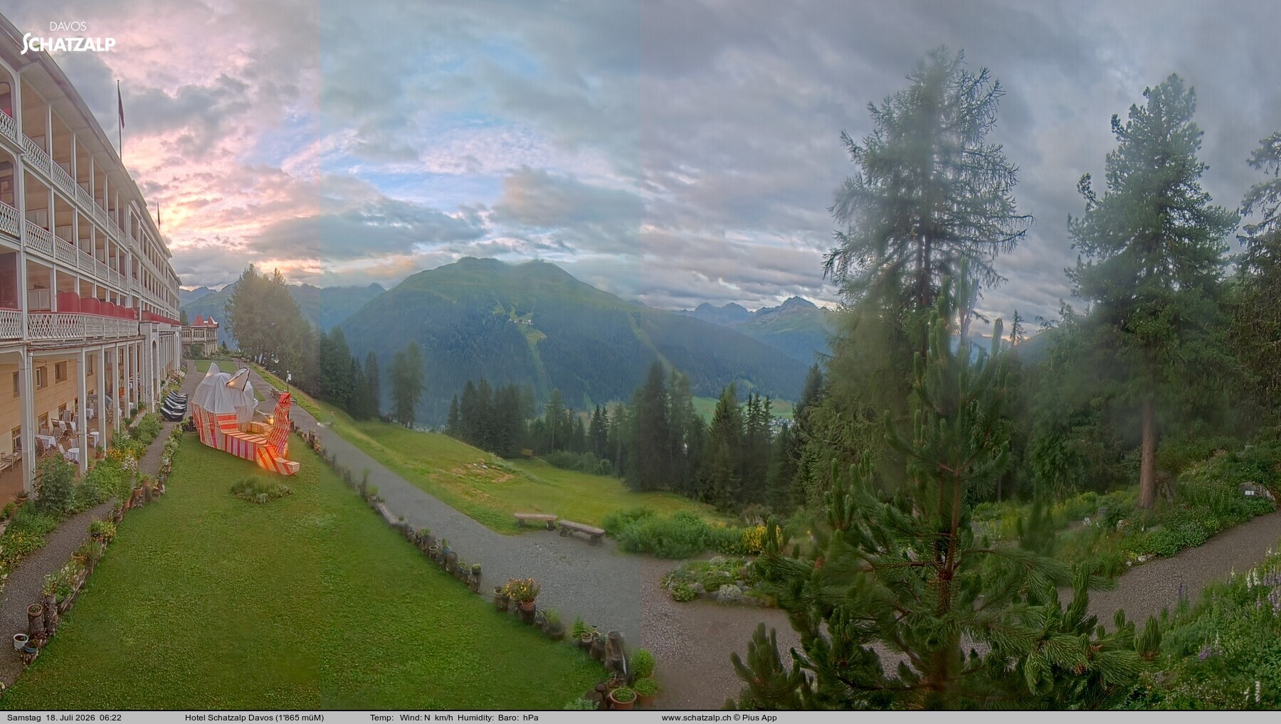 Archiv Foto Webcam Hotel Schatzalp, Davos