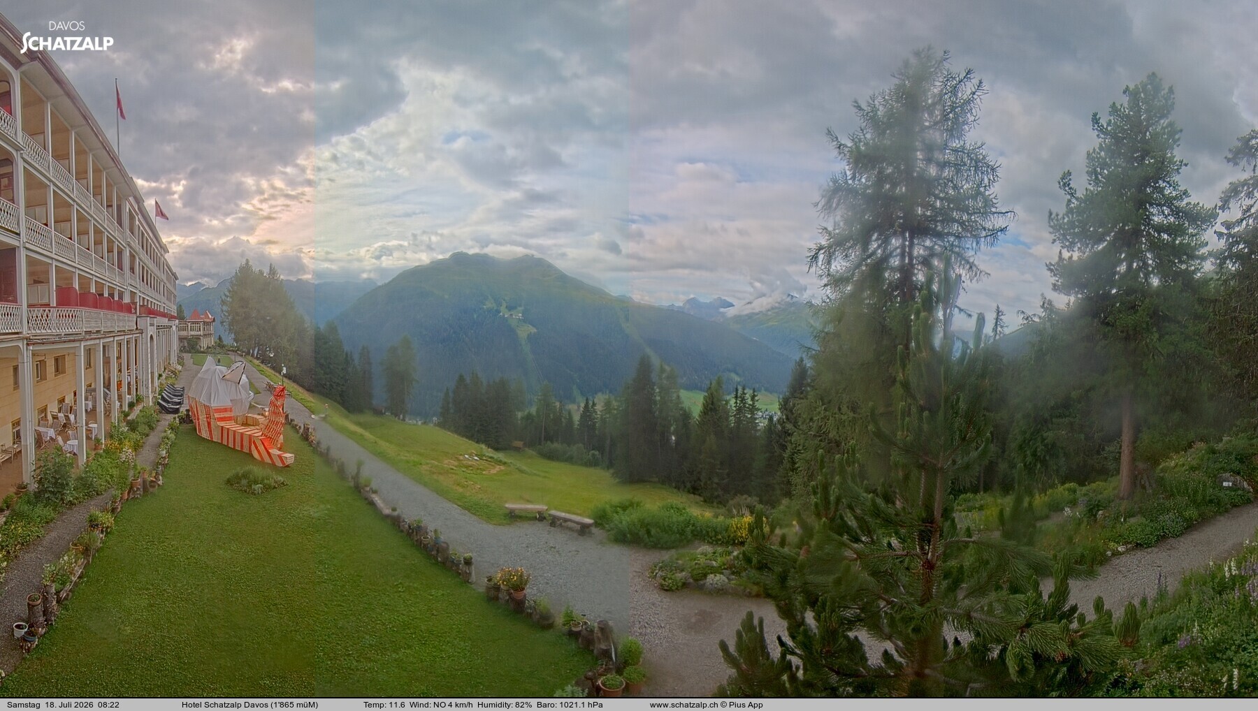 Archiv Foto Webcam Hotel Schatzalp, Davos