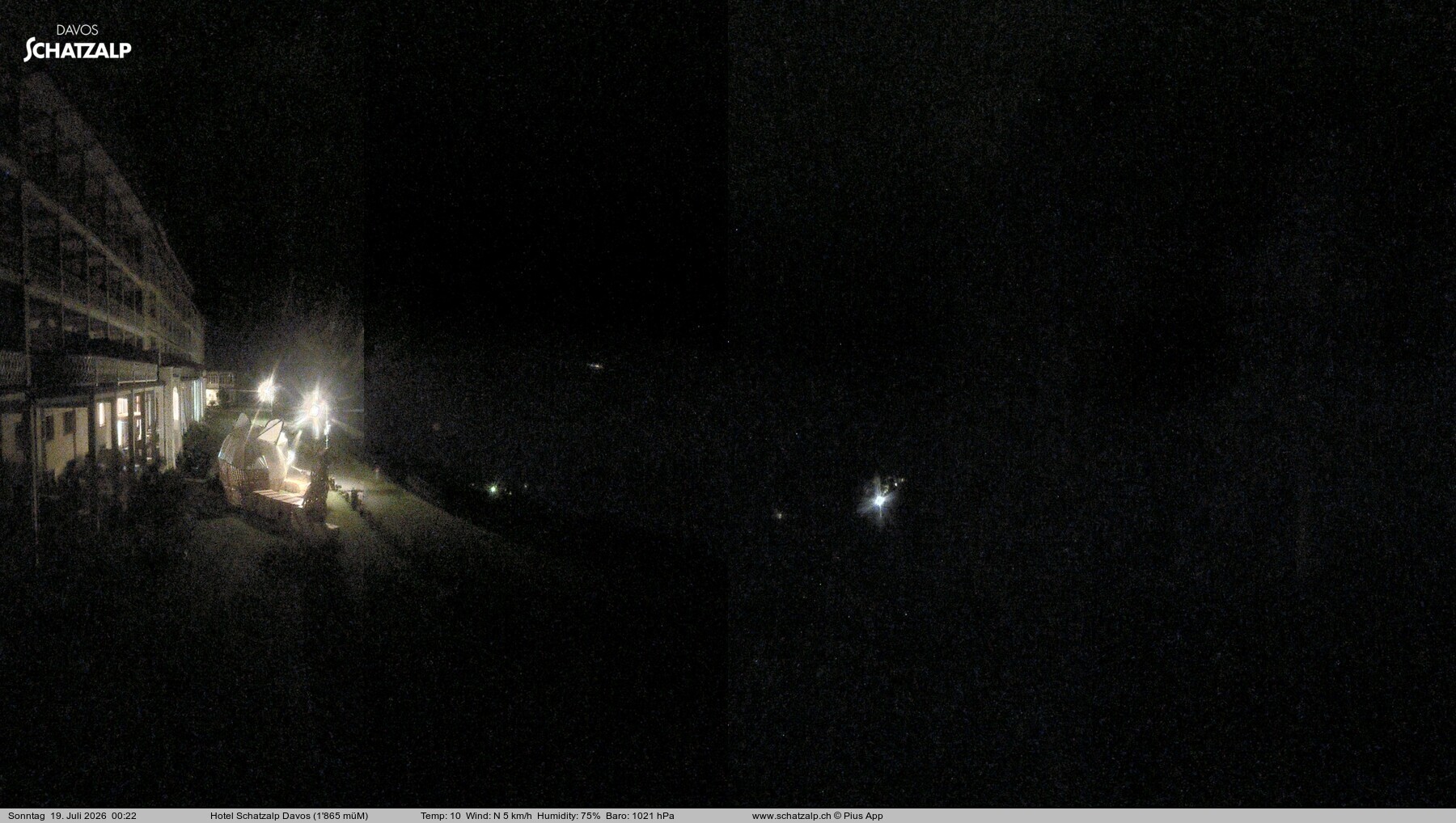 Archiv Foto Webcam Hotel Schatzalp, Davos