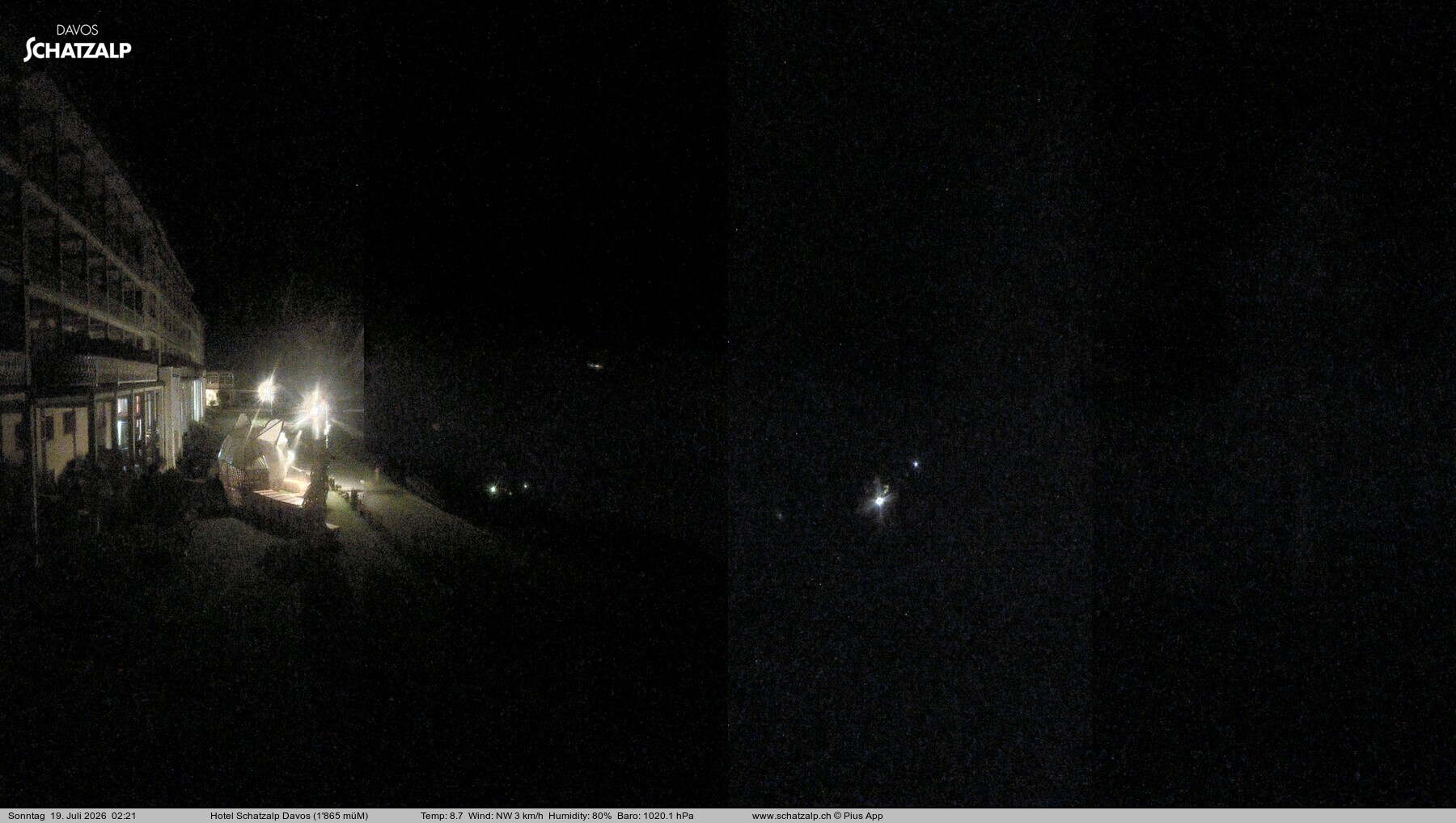 Archiv Foto Webcam Hotel Schatzalp, Davos