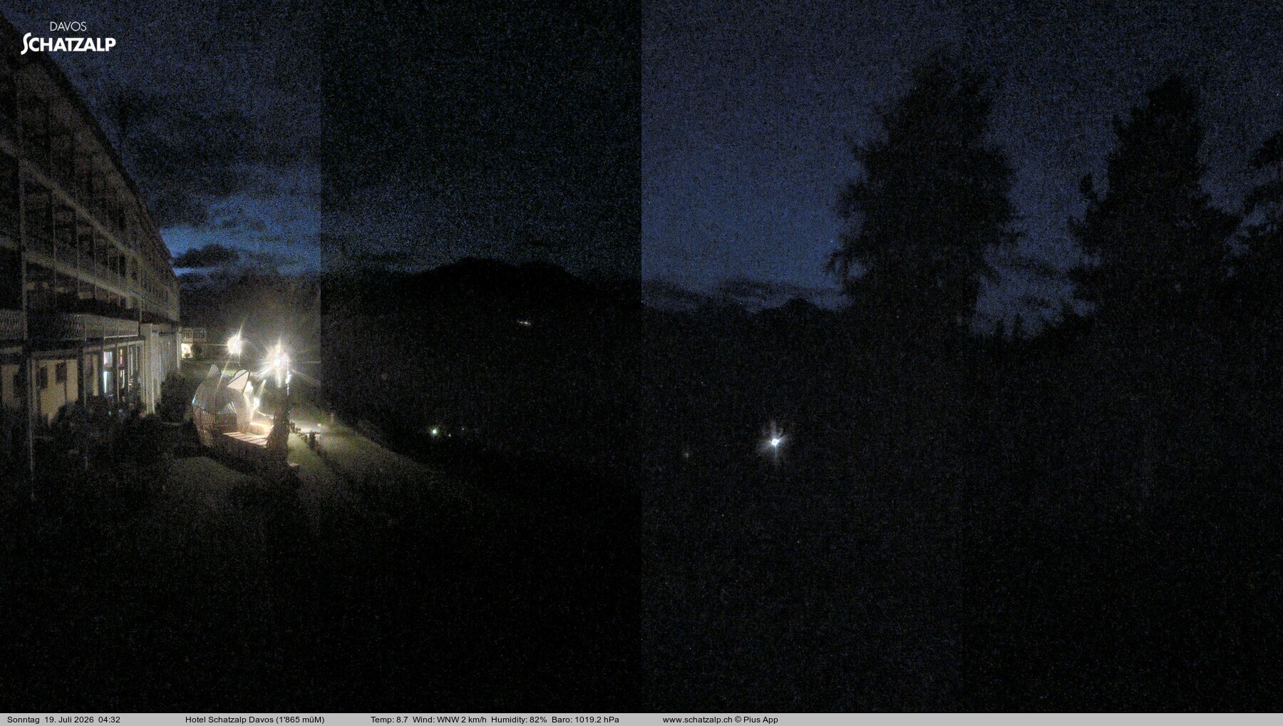 Archiv Foto Webcam Hotel Schatzalp, Davos