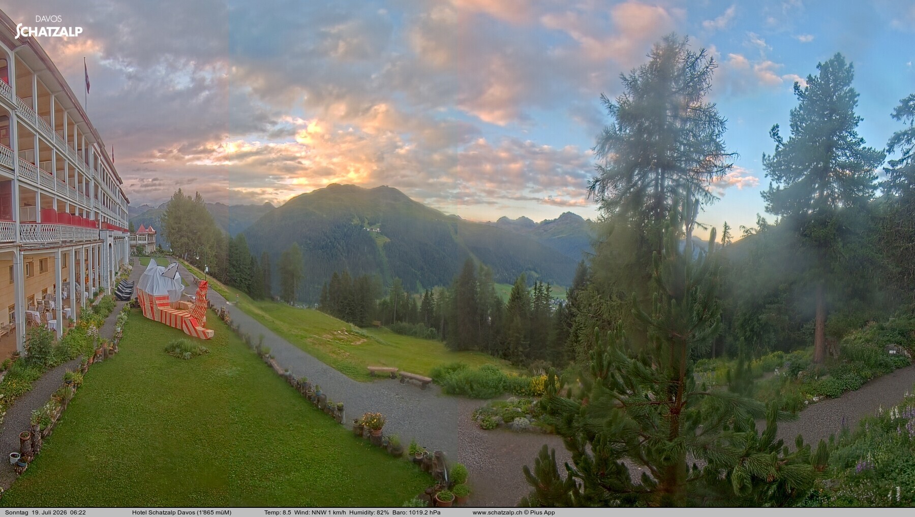 Archiv Foto Webcam Hotel Schatzalp, Davos