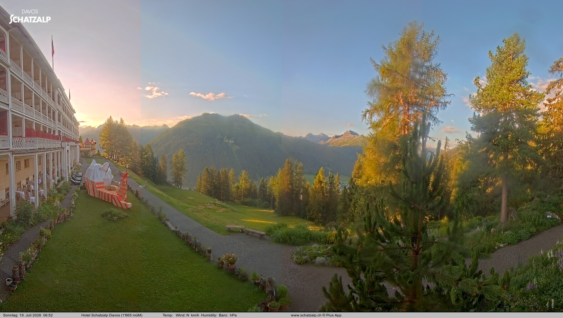 Archiv Foto Webcam Hotel Schatzalp, Davos