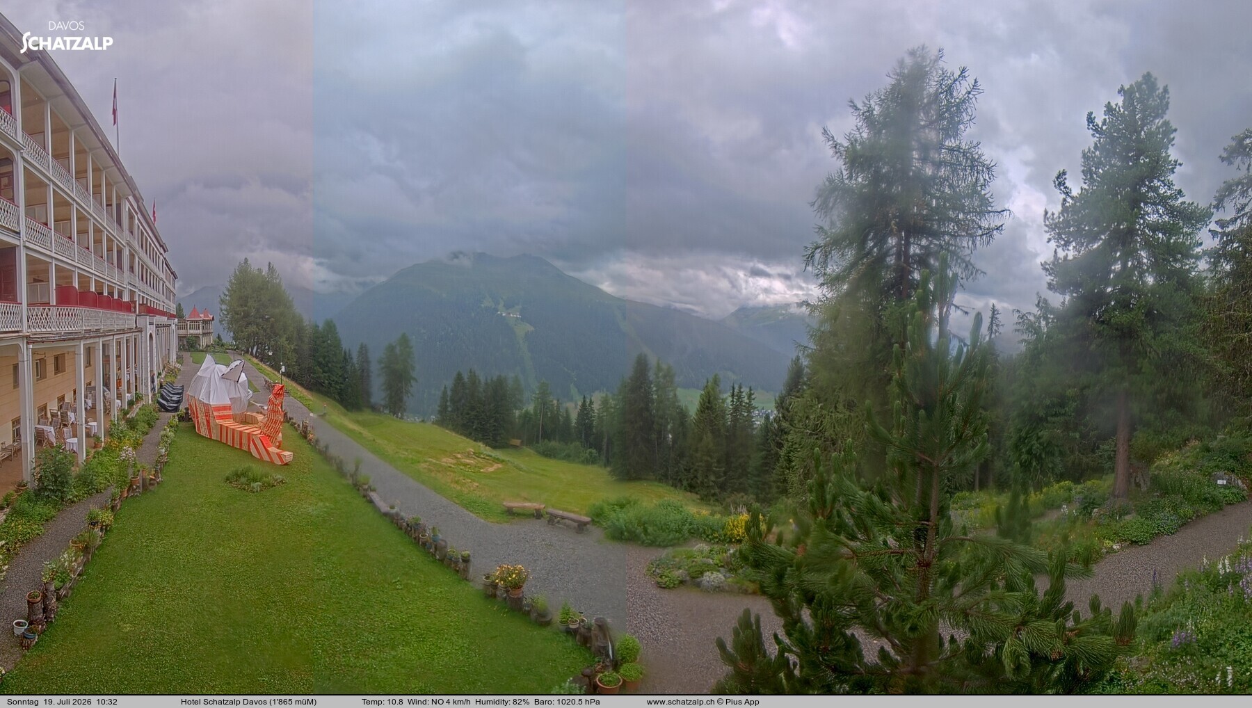 Archiv Foto Webcam Hotel Schatzalp, Davos