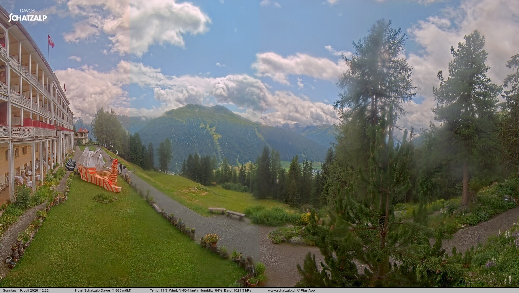Archiv Foto Webcam Hotel Schatzalp, Davos