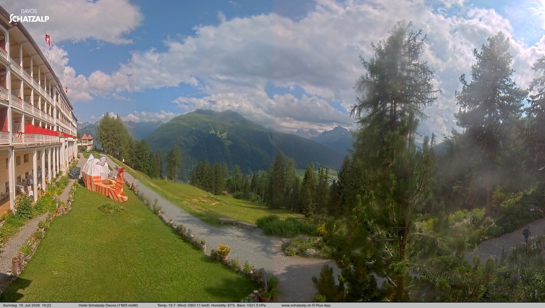 Archiv Foto Webcam Hotel Schatzalp, Davos