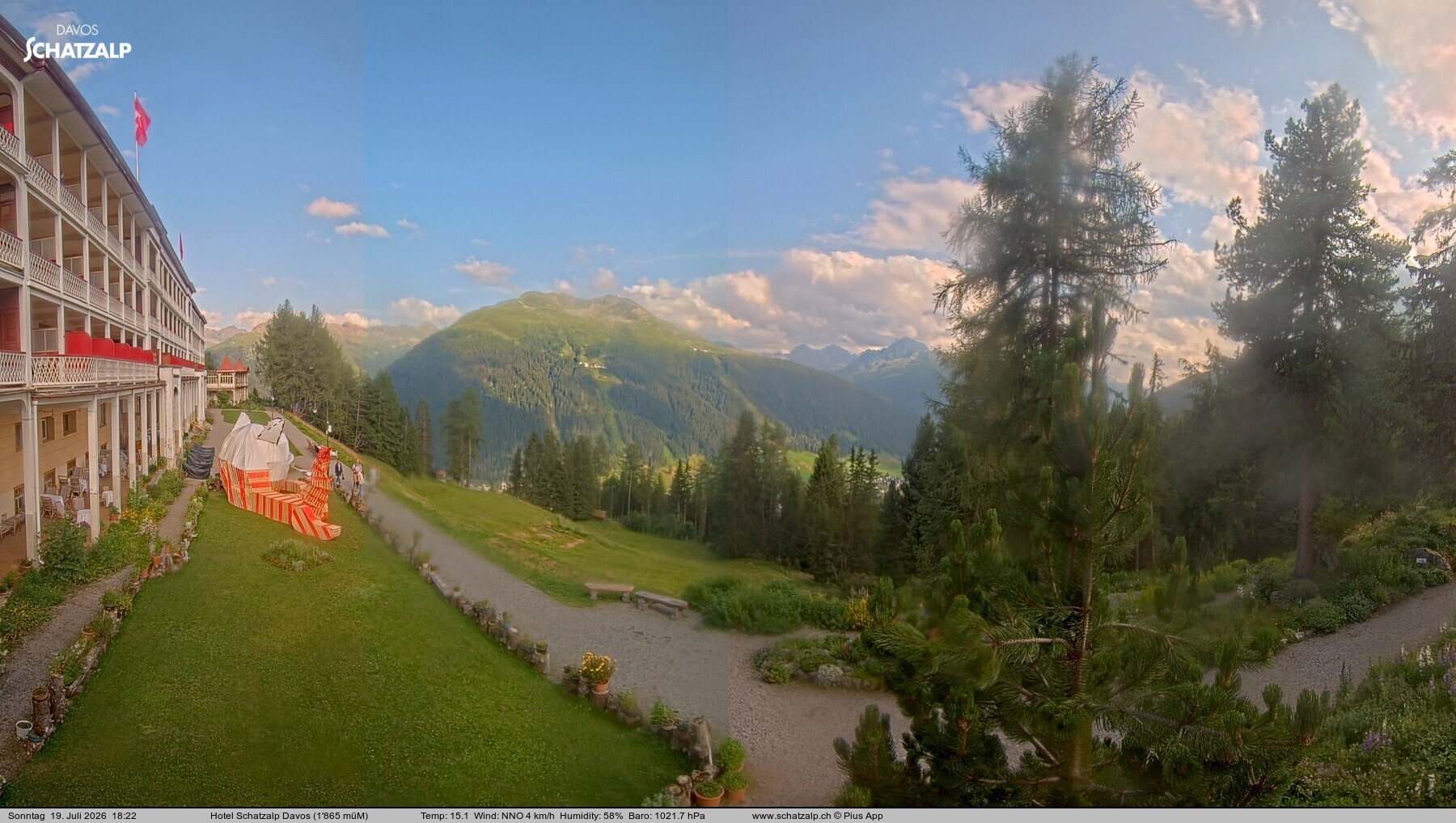 Archiv Foto Webcam Hotel Schatzalp, Davos