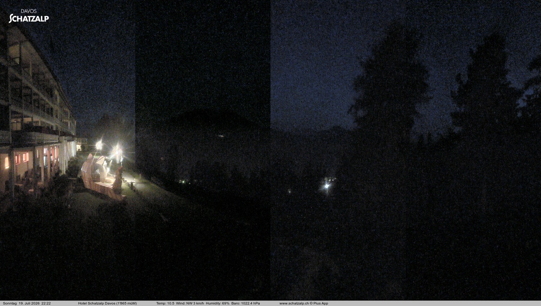Archiv Foto Webcam Hotel Schatzalp, Davos