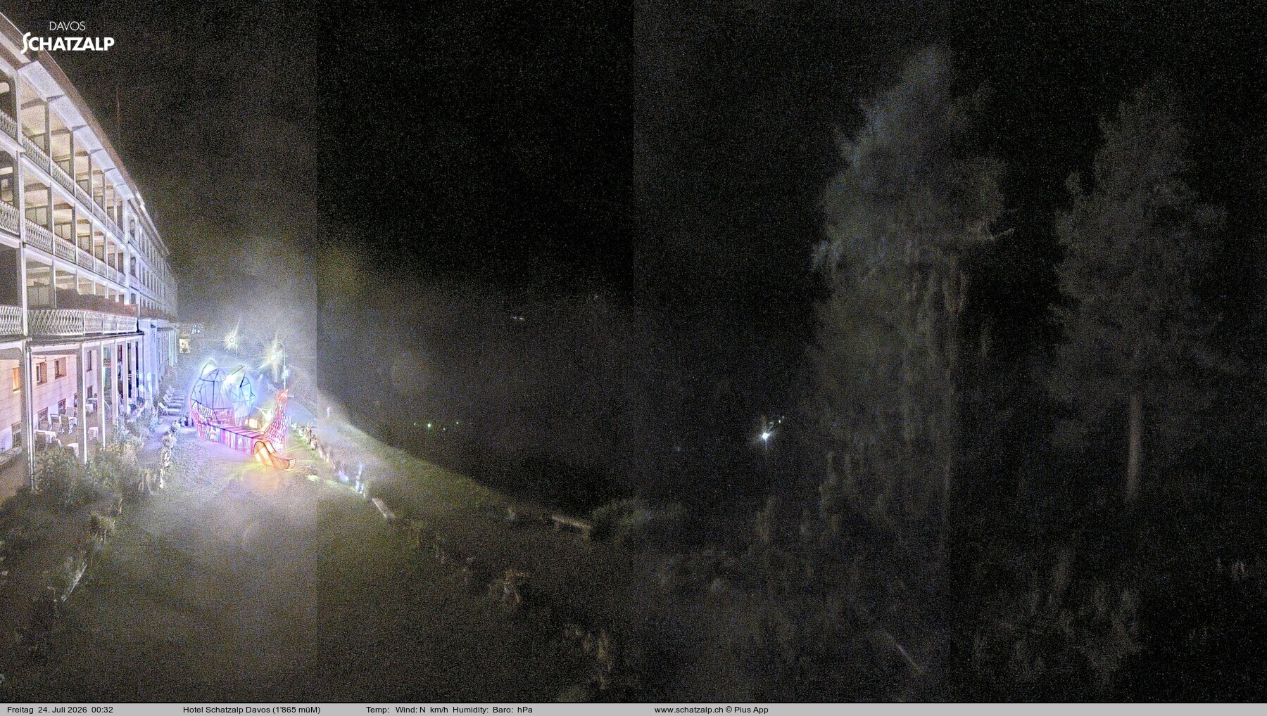 Archiv Foto Webcam Hotel Schatzalp, Davos