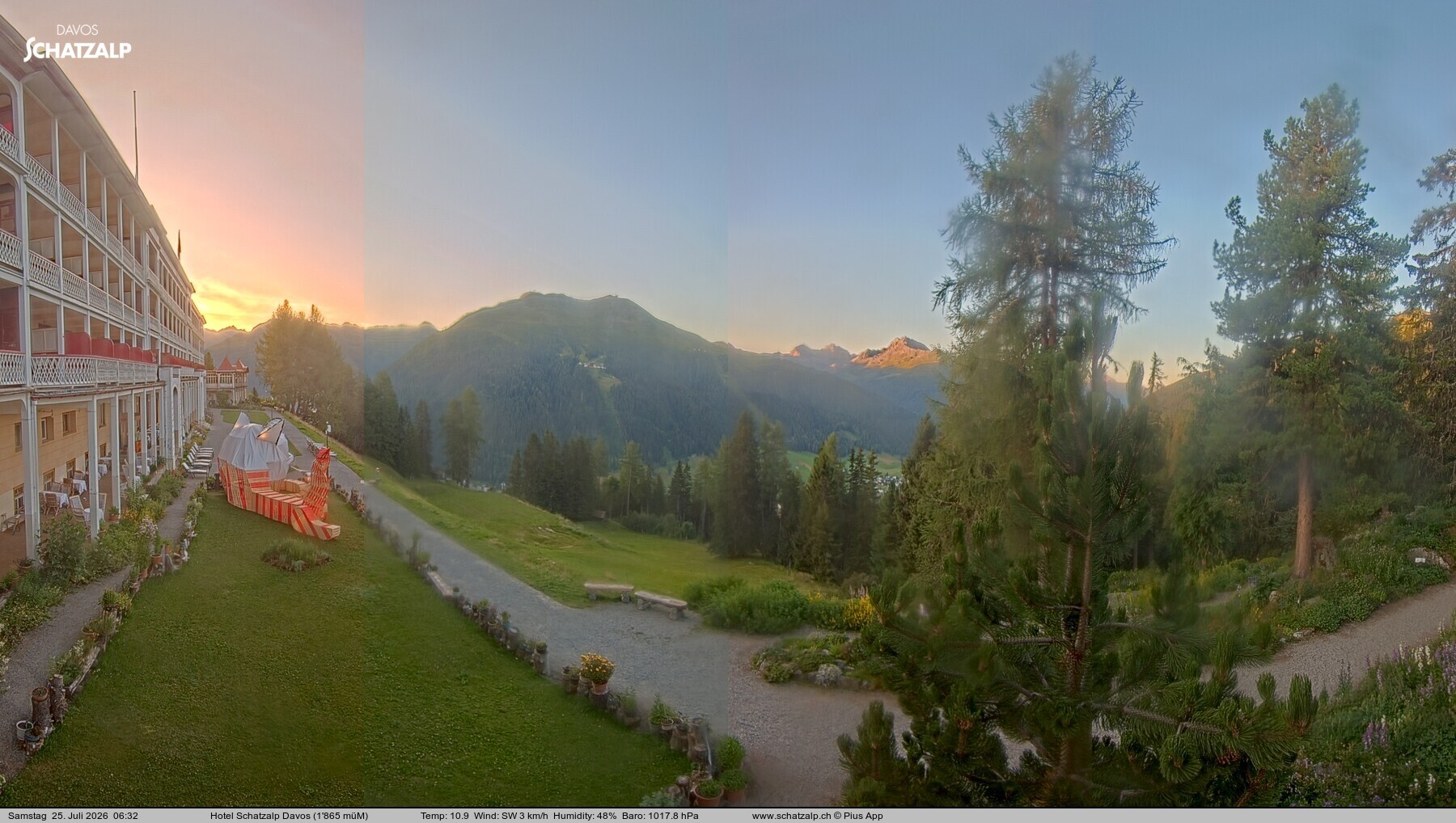 Archiv Foto Webcam Hotel Schatzalp, Davos