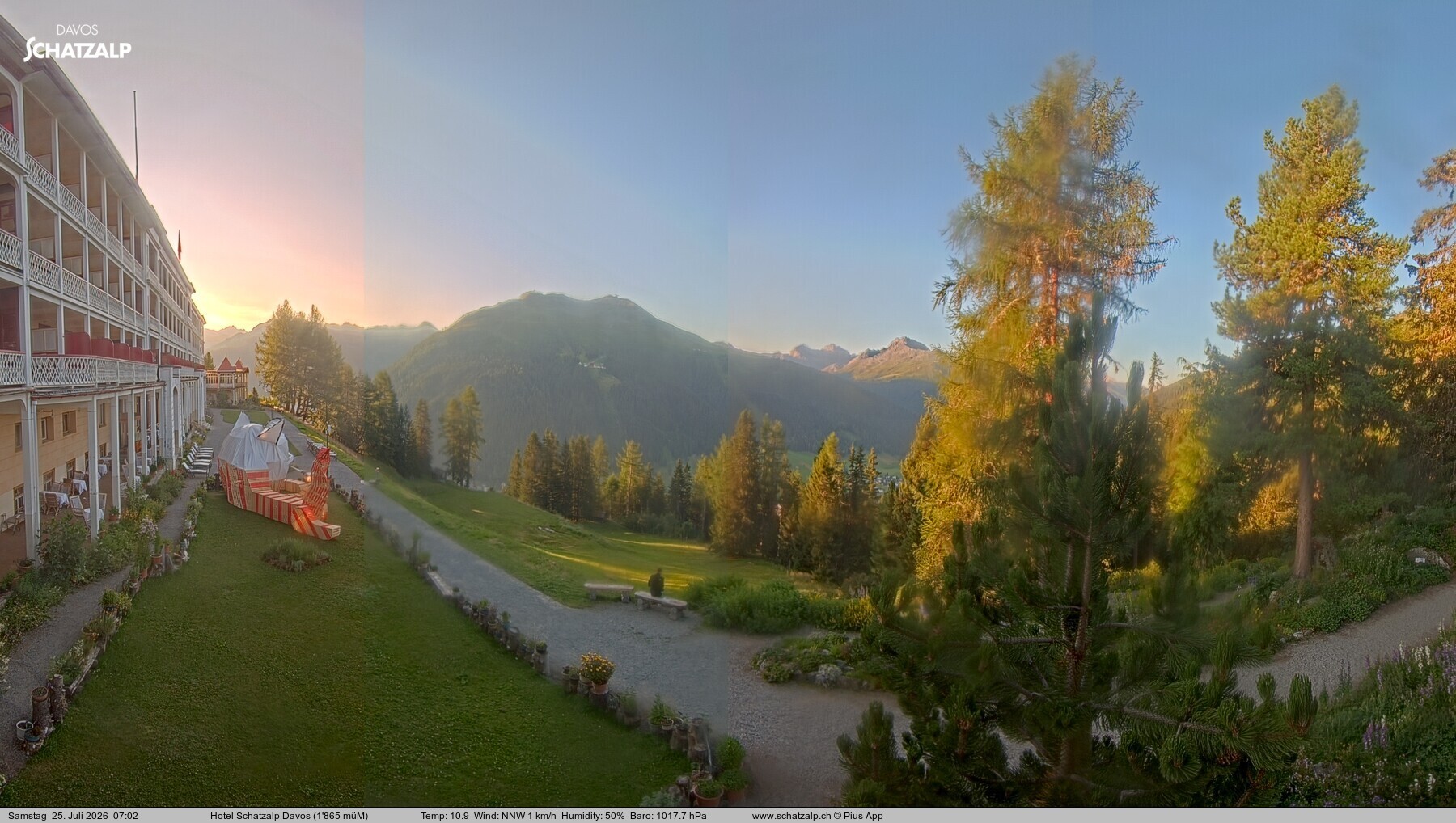 Archiv Foto Webcam Hotel Schatzalp, Davos
