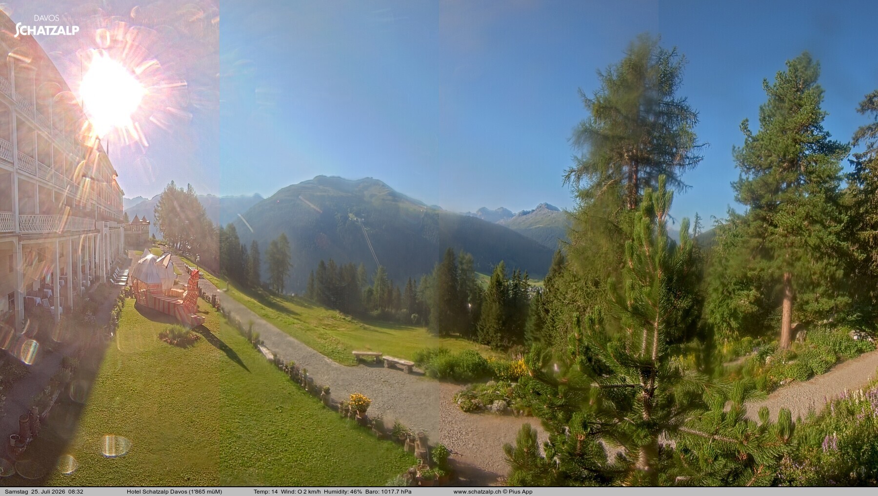 Archiv Foto Webcam Hotel Schatzalp, Davos
