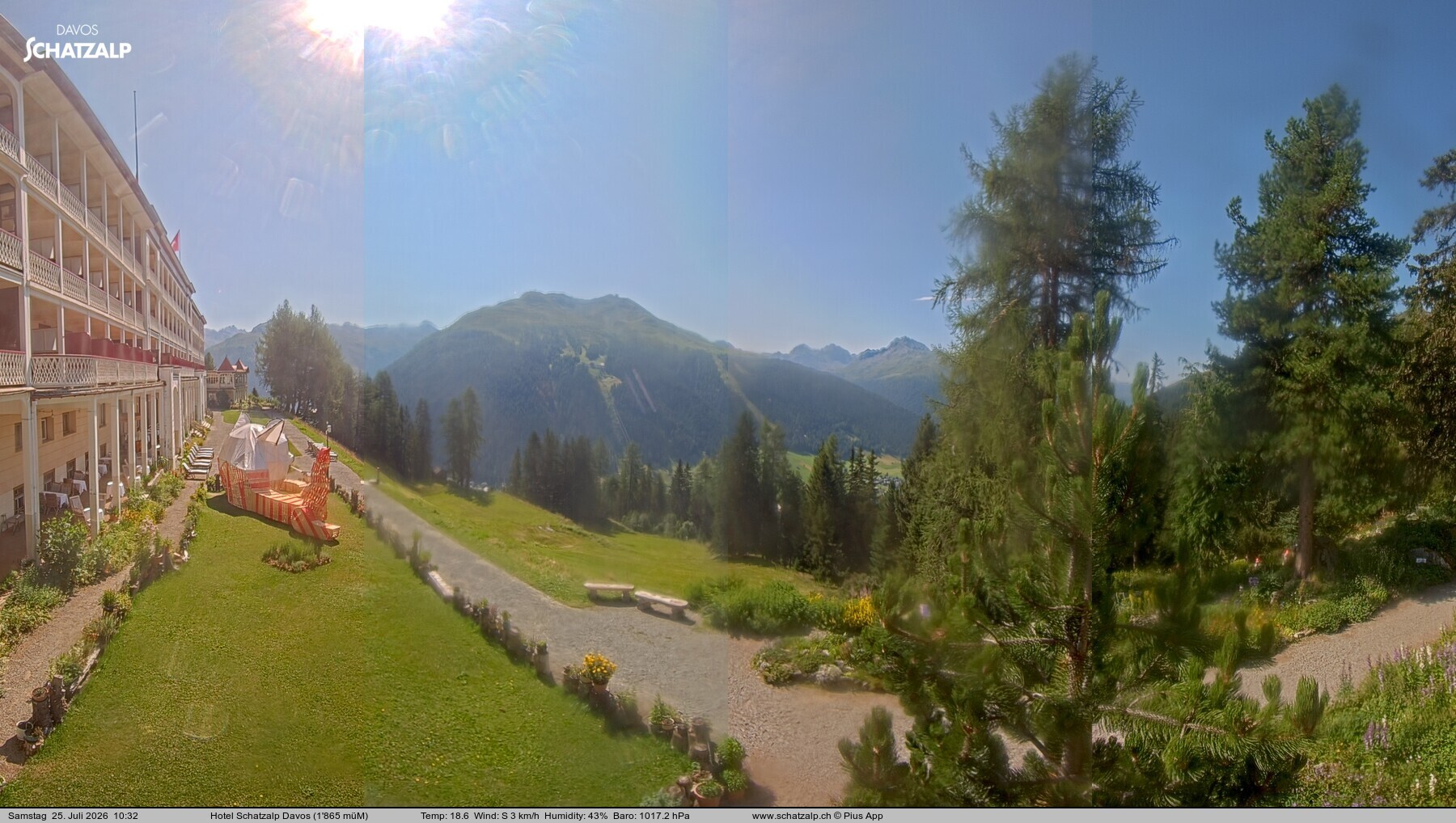 Archiv Foto Webcam Hotel Schatzalp, Davos