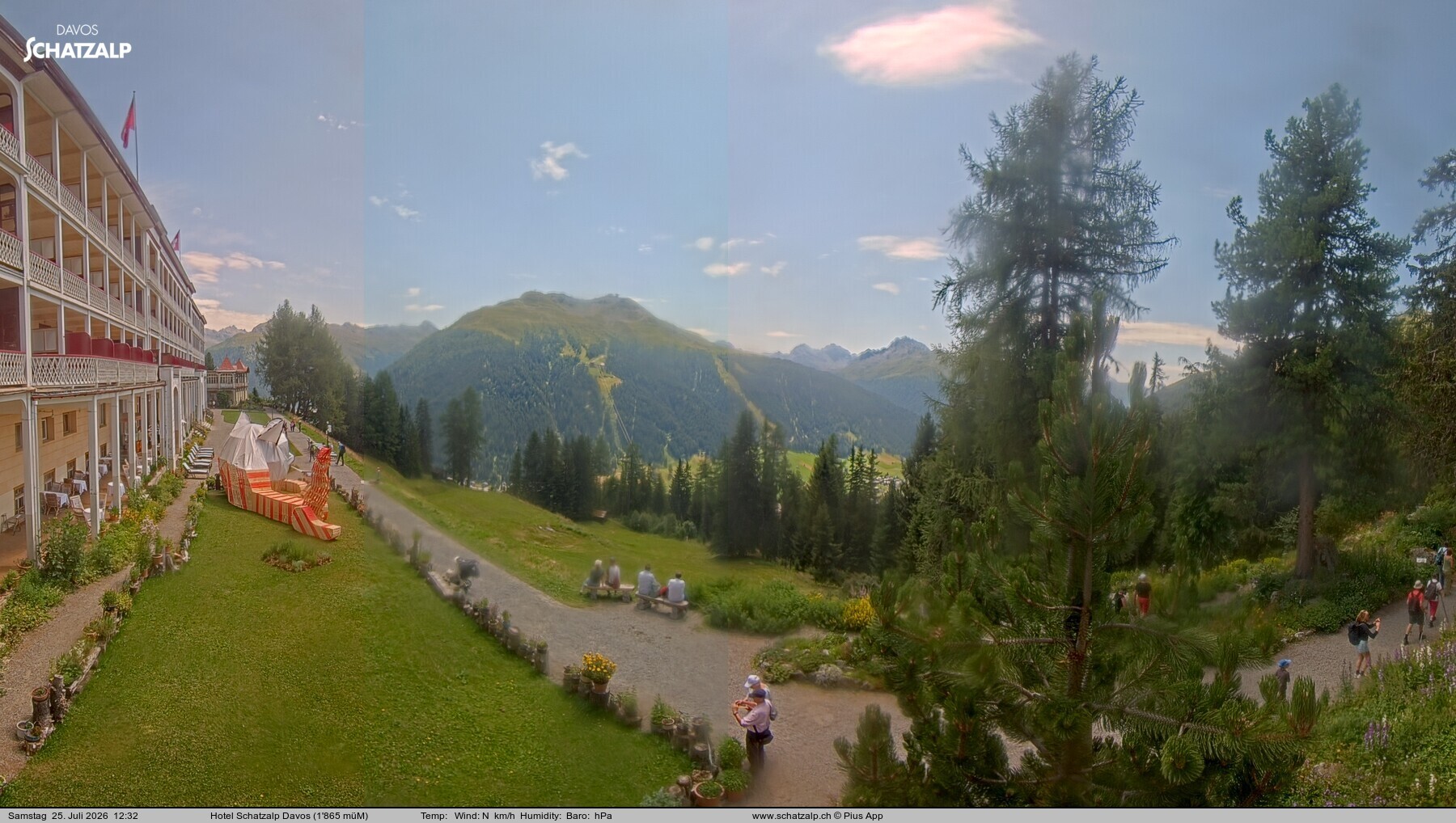 Archiv Foto Webcam Hotel Schatzalp, Davos