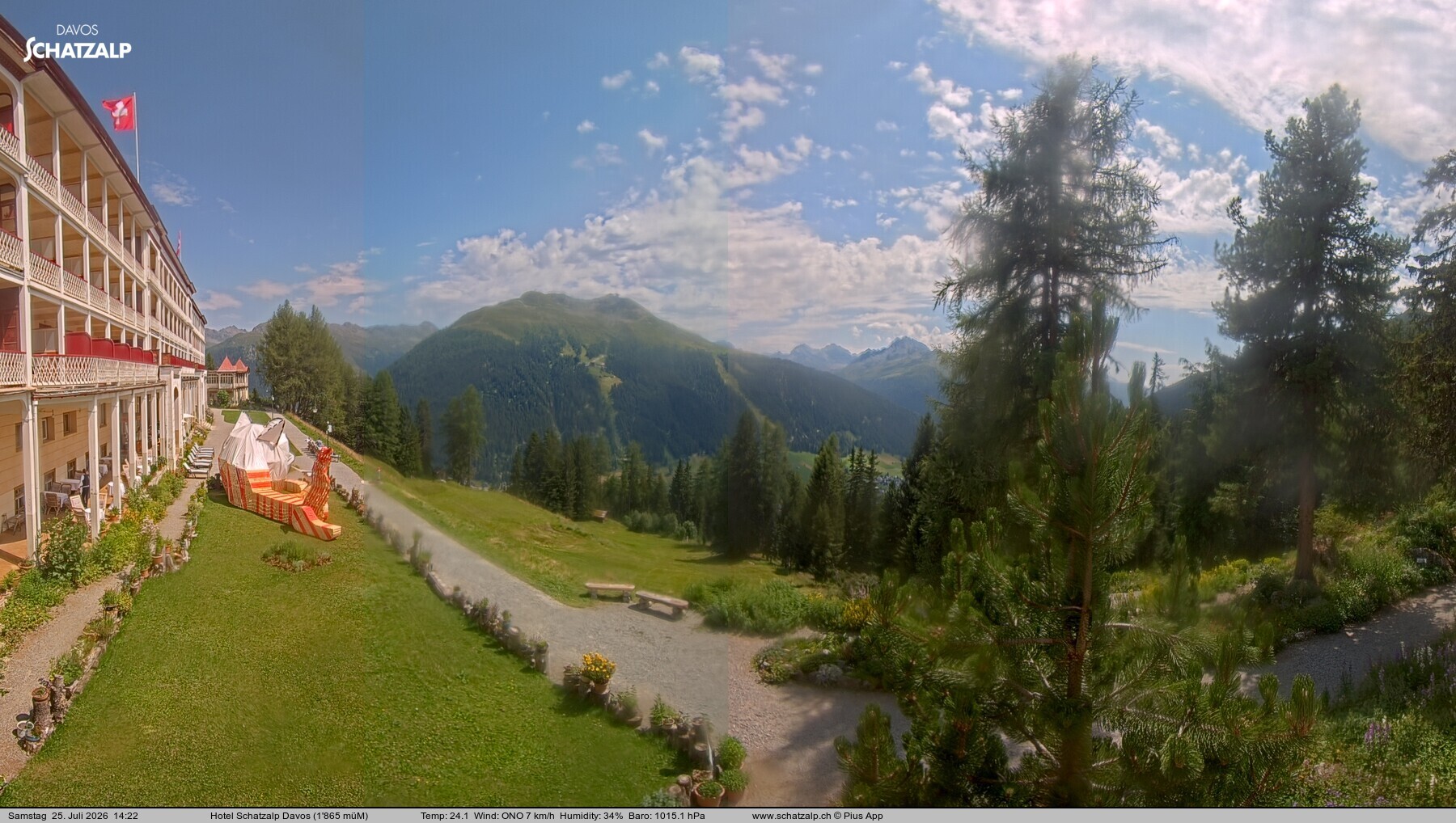 Archiv Foto Webcam Hotel Schatzalp, Davos