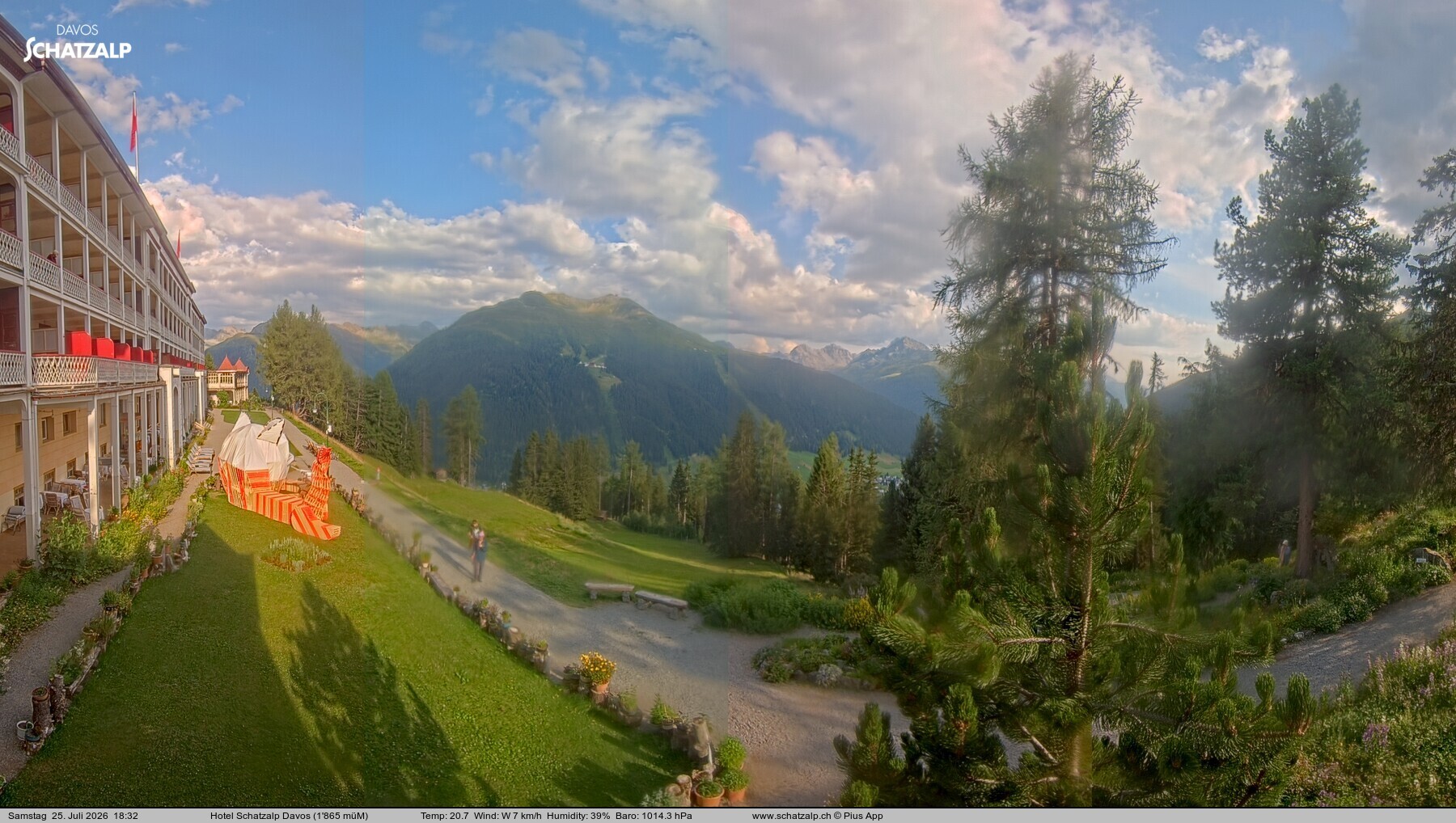 Archiv Foto Webcam Hotel Schatzalp, Davos