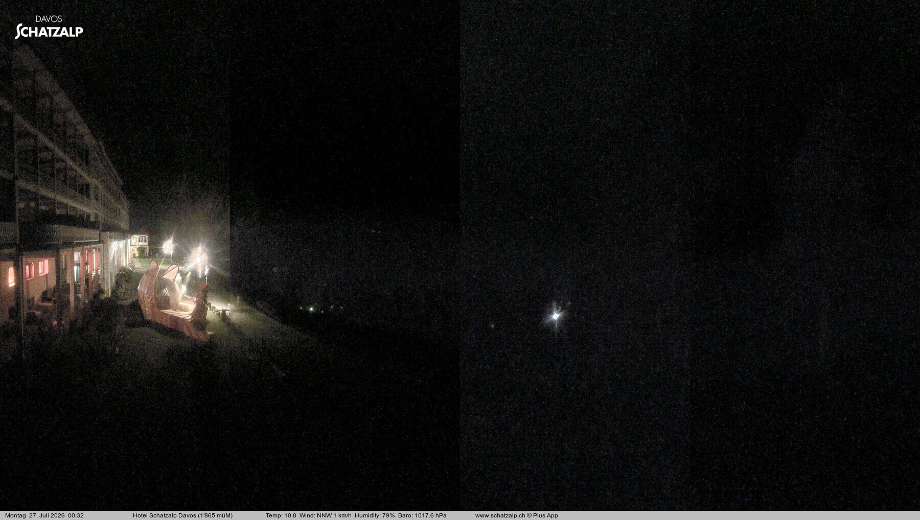 Archiv Foto Webcam Hotel Schatzalp, Davos