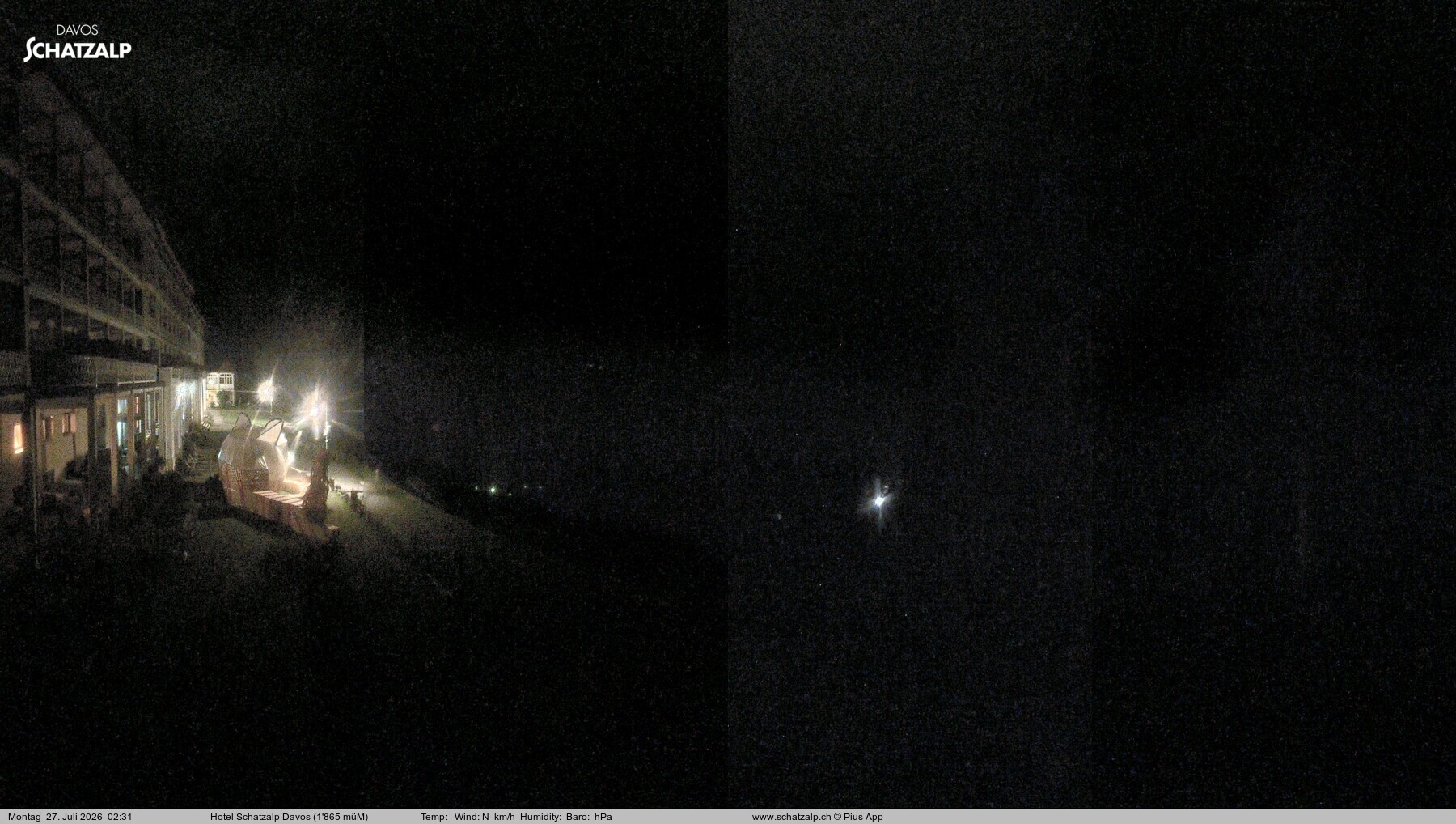 Archiv Foto Webcam Hotel Schatzalp, Davos