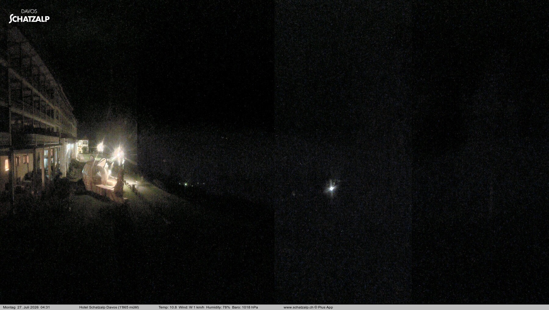 Archiv Foto Webcam Hotel Schatzalp, Davos