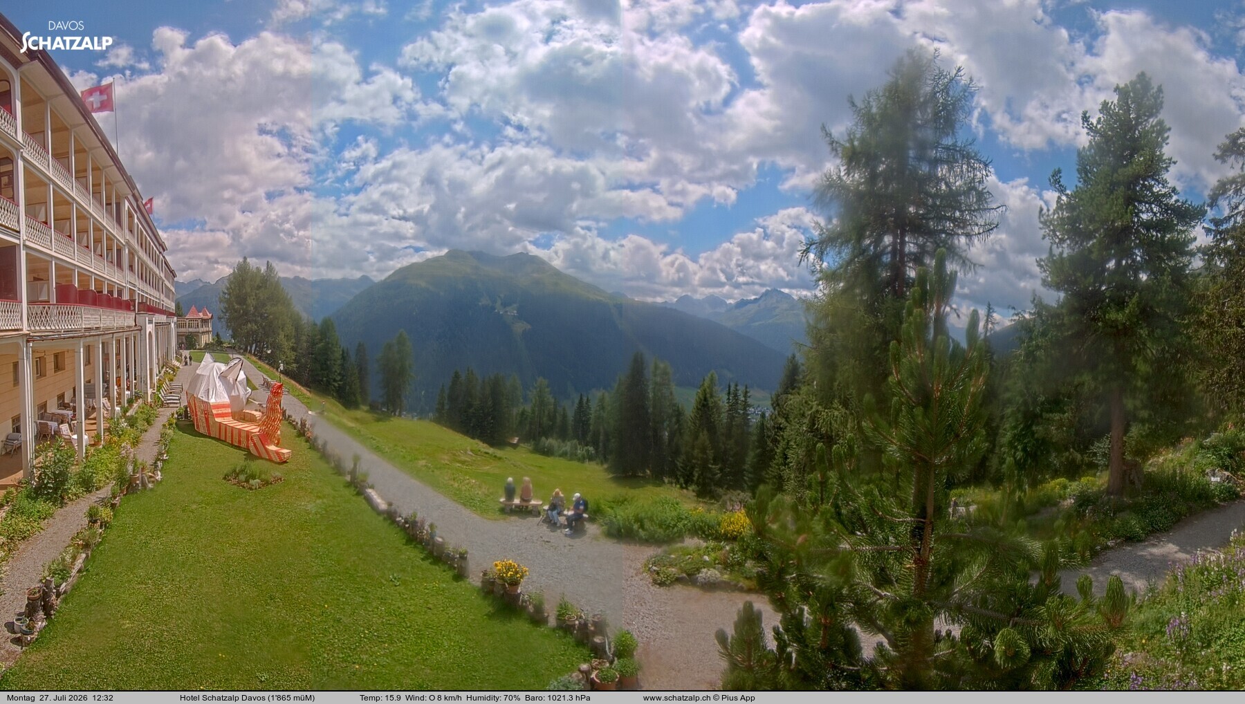 Archiv Foto Webcam Hotel Schatzalp, Davos