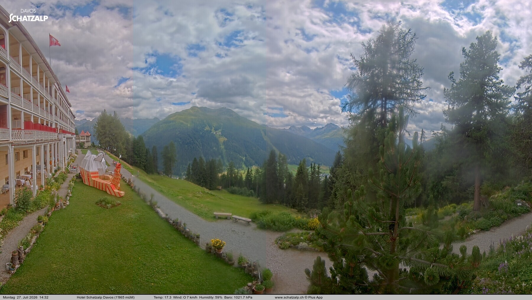Archiv Foto Webcam Hotel Schatzalp, Davos