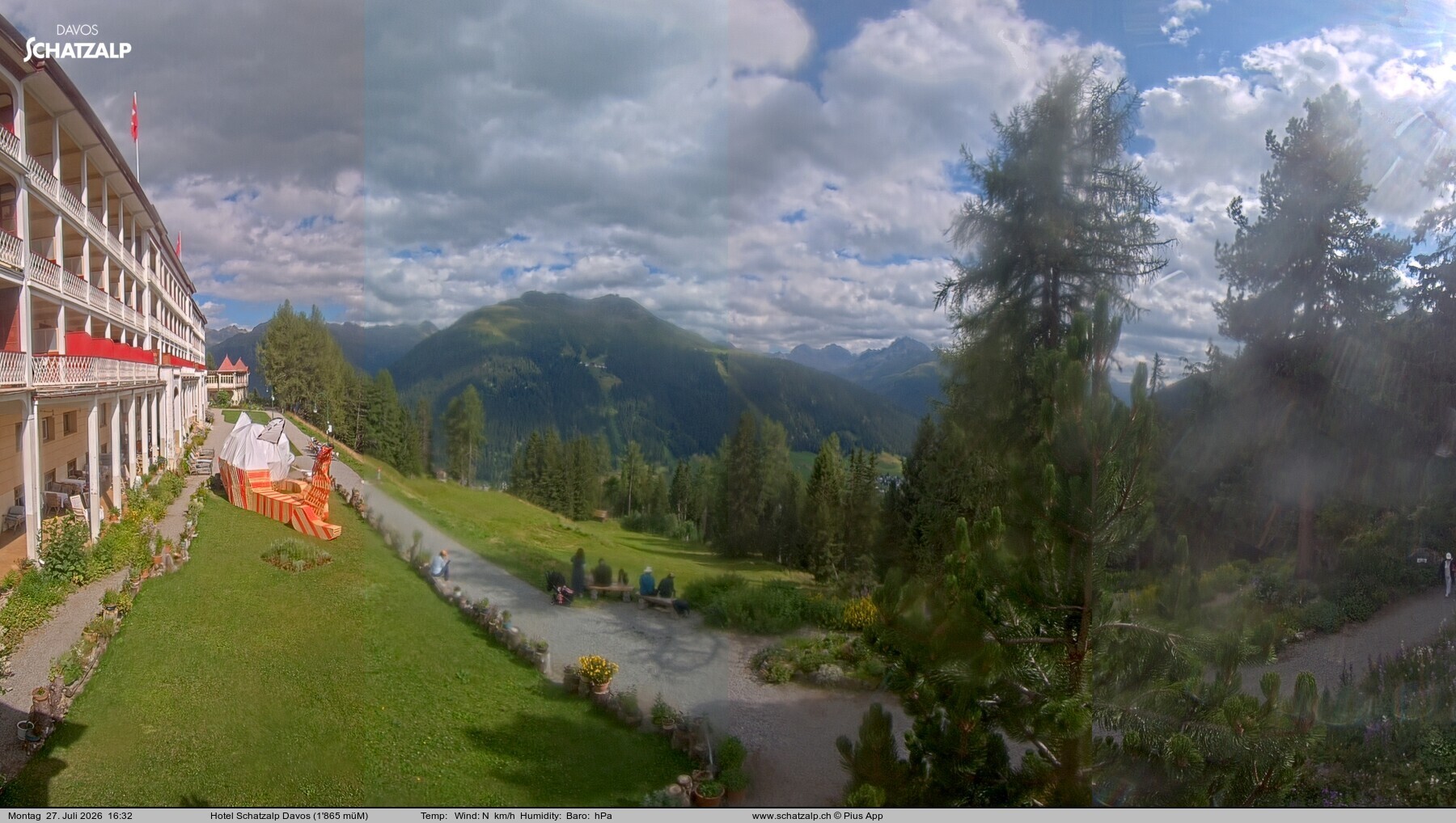 Archiv Foto Webcam Hotel Schatzalp, Davos