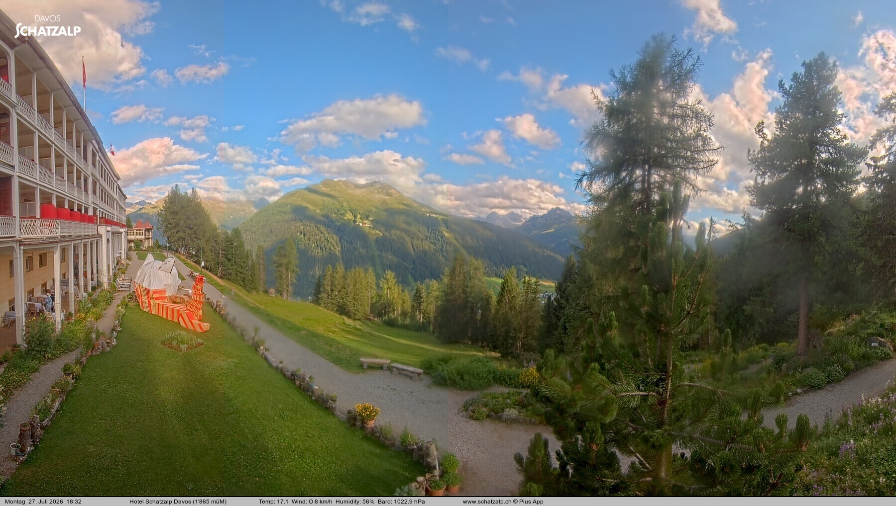 Archiv Foto Webcam Hotel Schatzalp, Davos