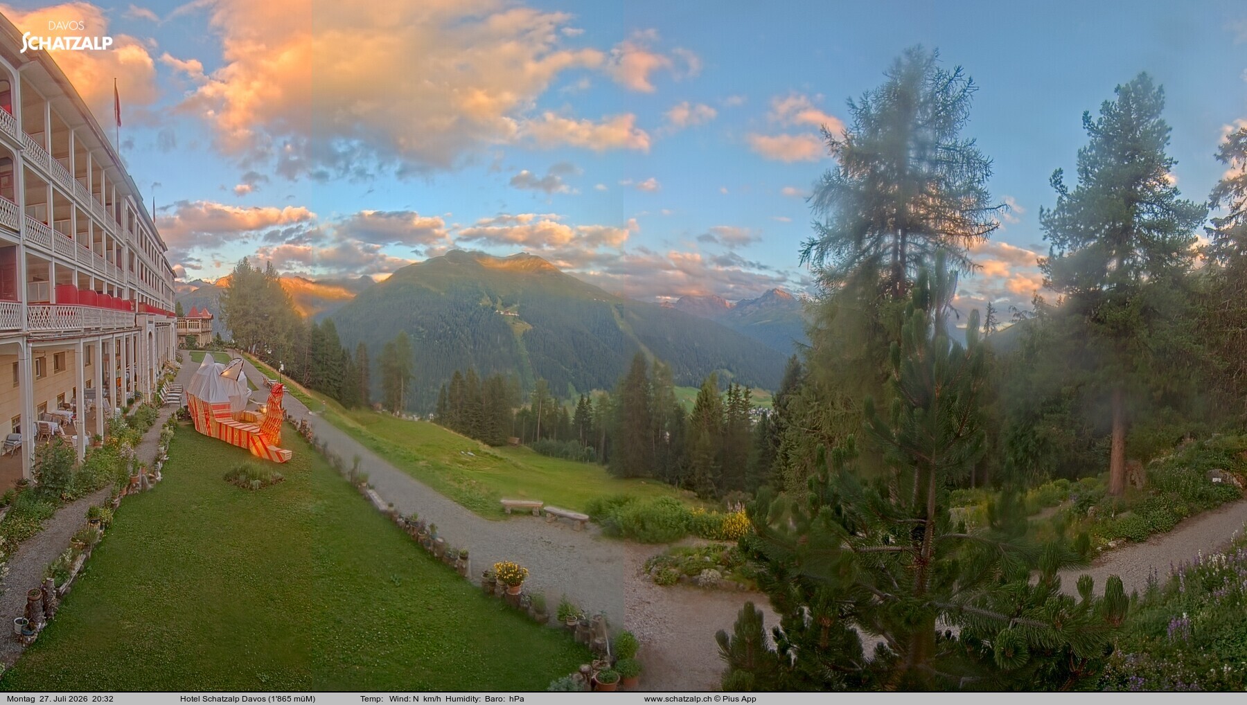Archiv Foto Webcam Hotel Schatzalp, Davos