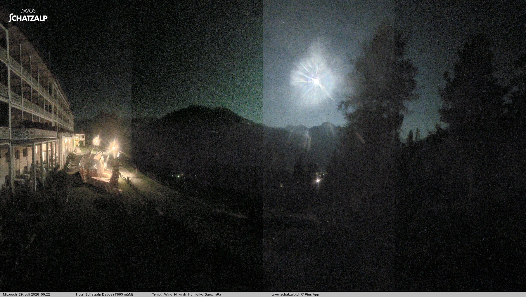 Archiv Foto Webcam Hotel Schatzalp, Davos