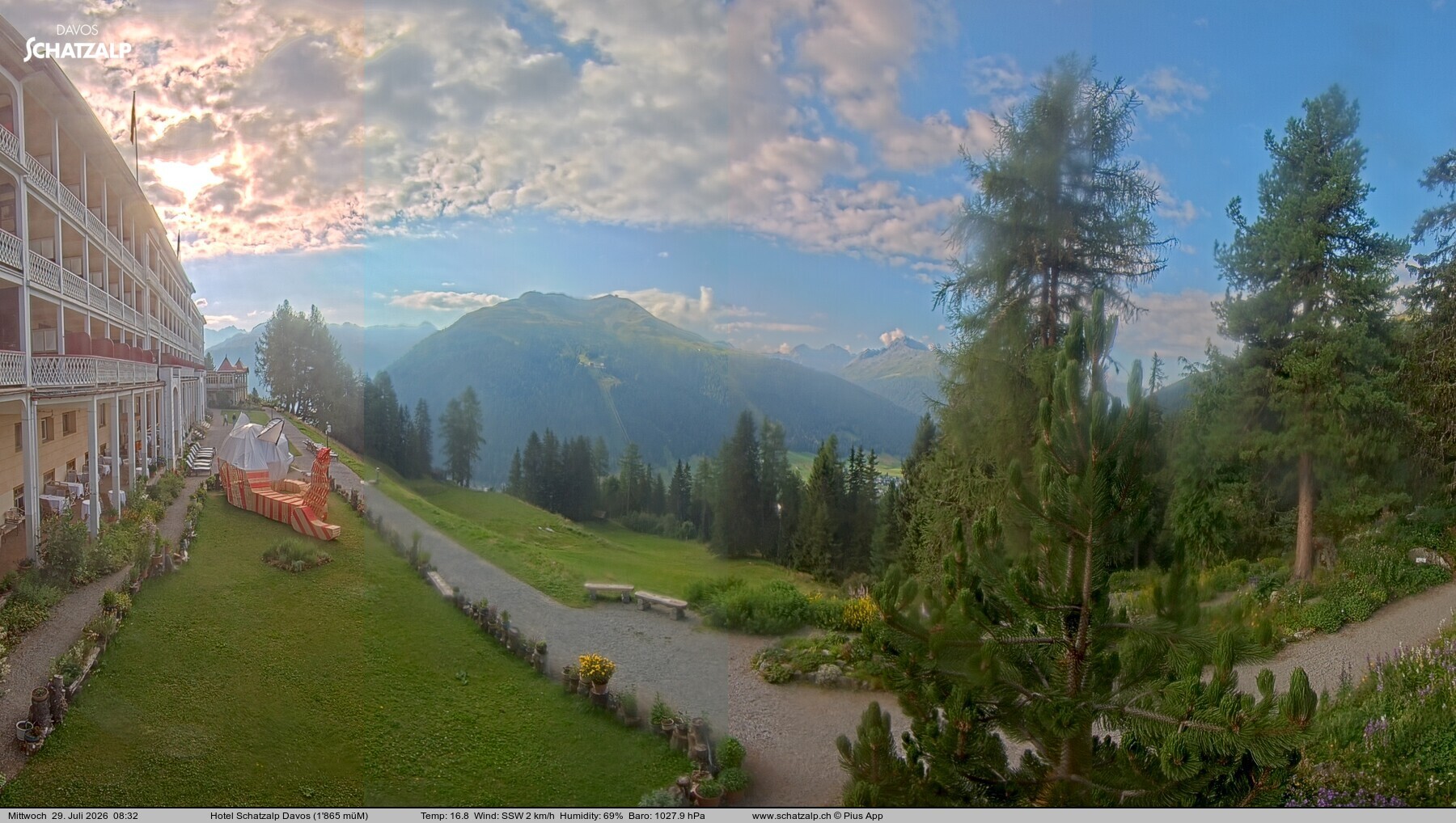 Archiv Foto Webcam Hotel Schatzalp, Davos