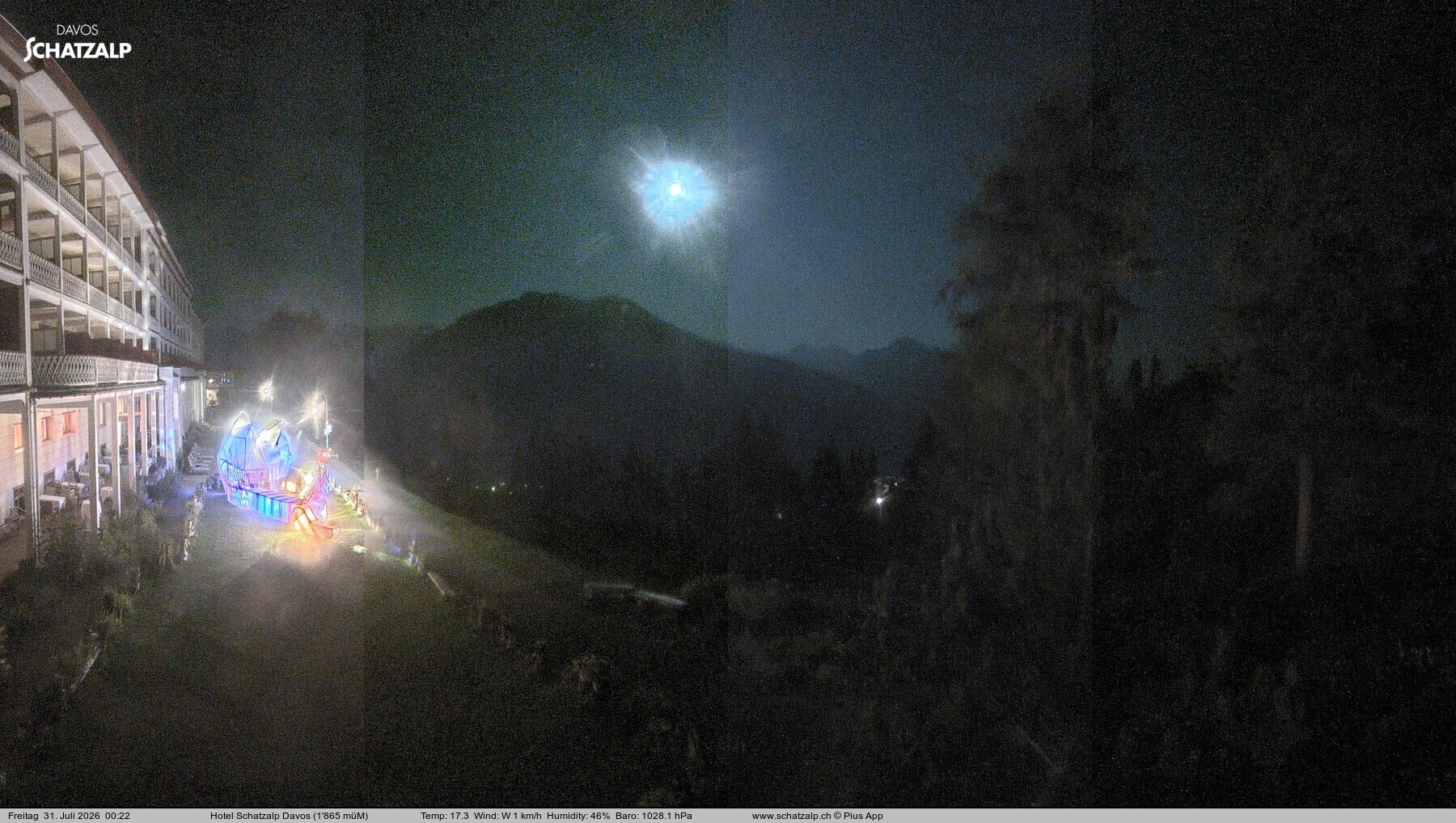 Archiv Foto Webcam Hotel Schatzalp, Davos