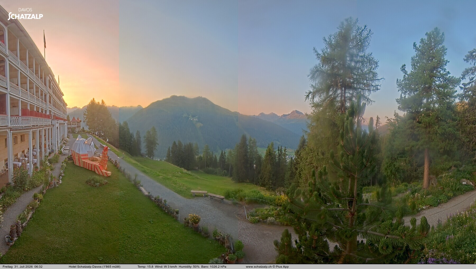 Archiv Foto Webcam Hotel Schatzalp, Davos