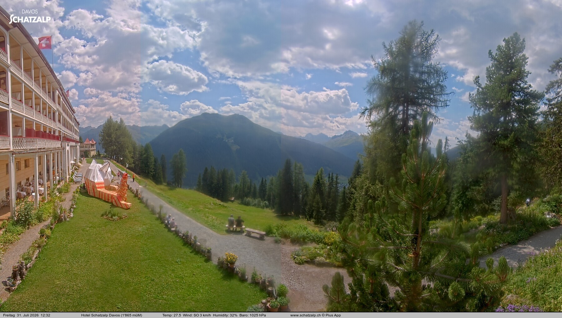 Archiv Foto Webcam Hotel Schatzalp, Davos