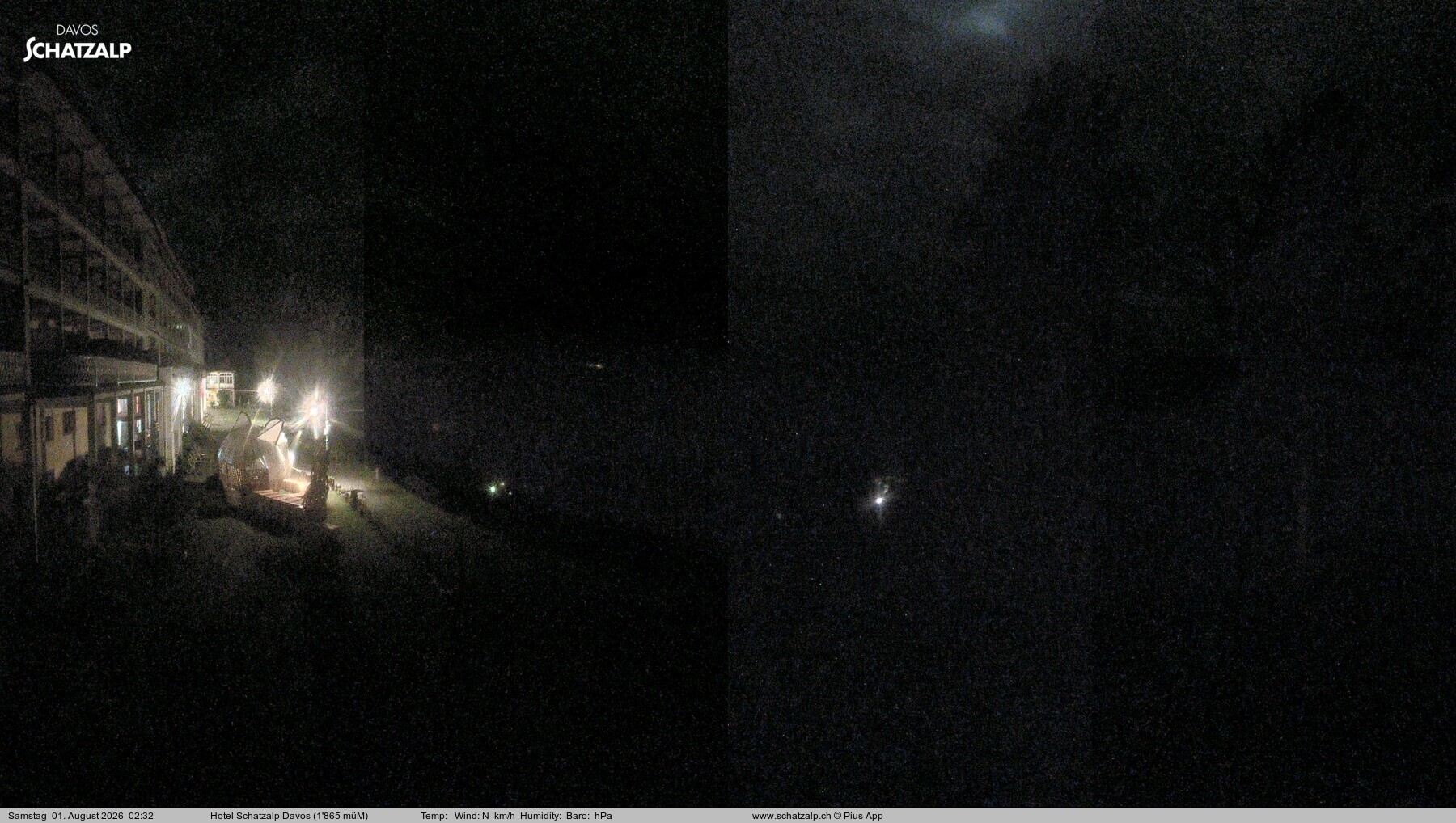 Archived image Webcam Schatzalp Hotel, Davos
