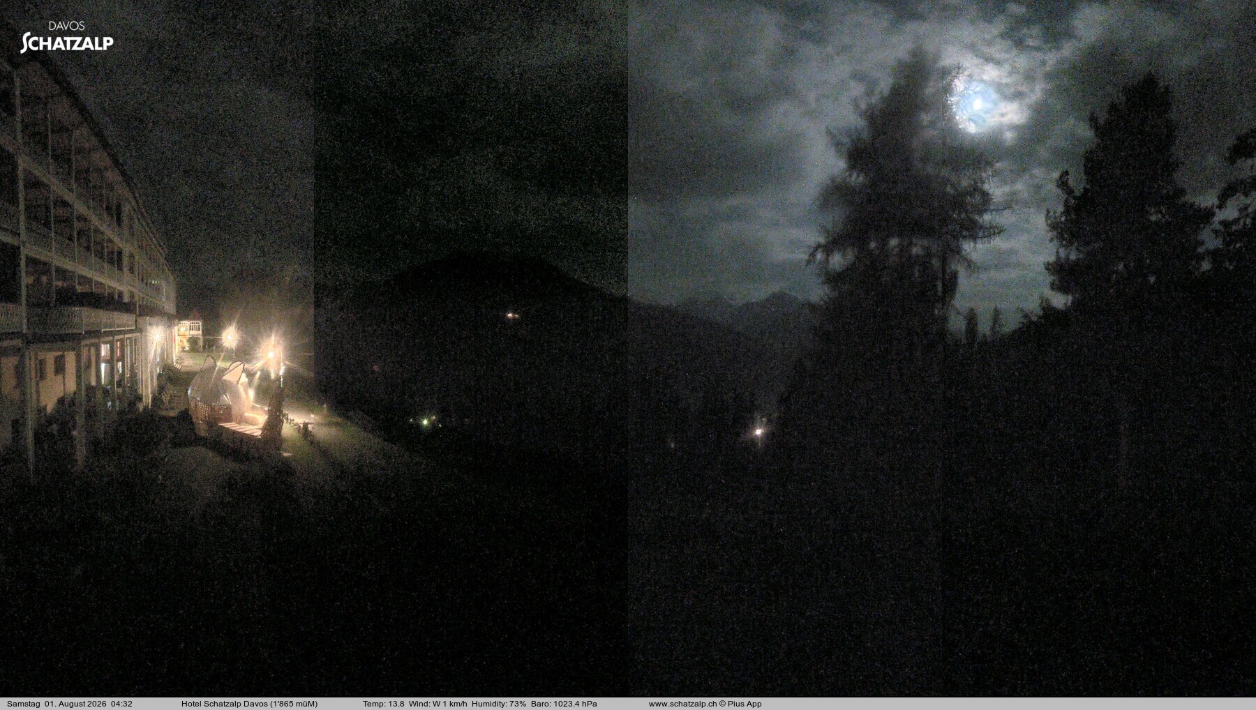 Archived image Webcam Schatzalp Hotel, Davos