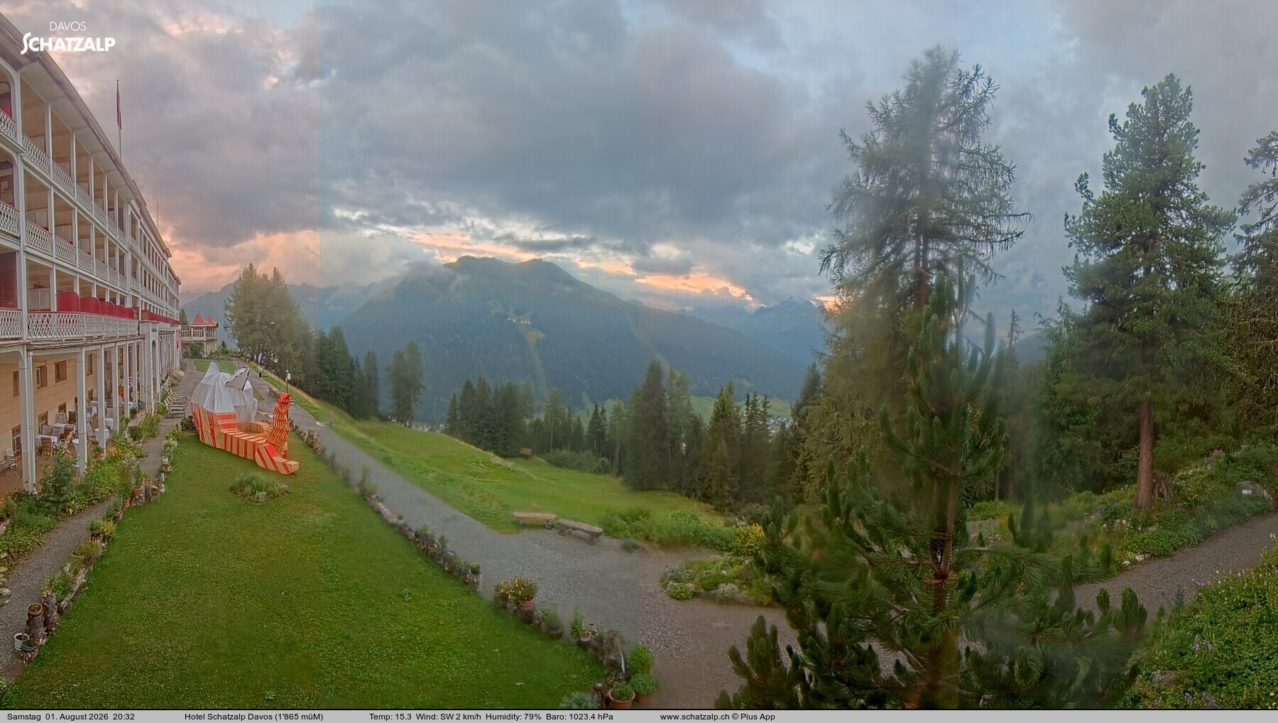 Archiv Foto Webcam Hotel Schatzalp, Davos