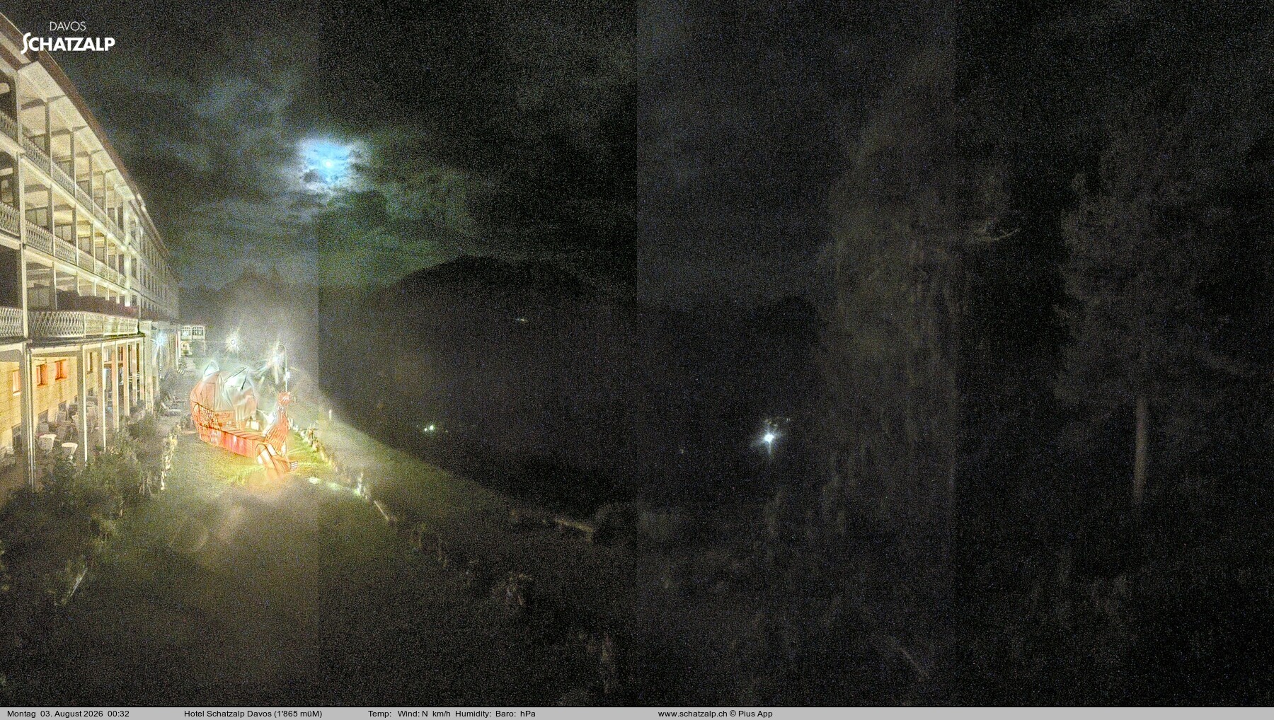 Archiv Foto Webcam Hotel Schatzalp, Davos