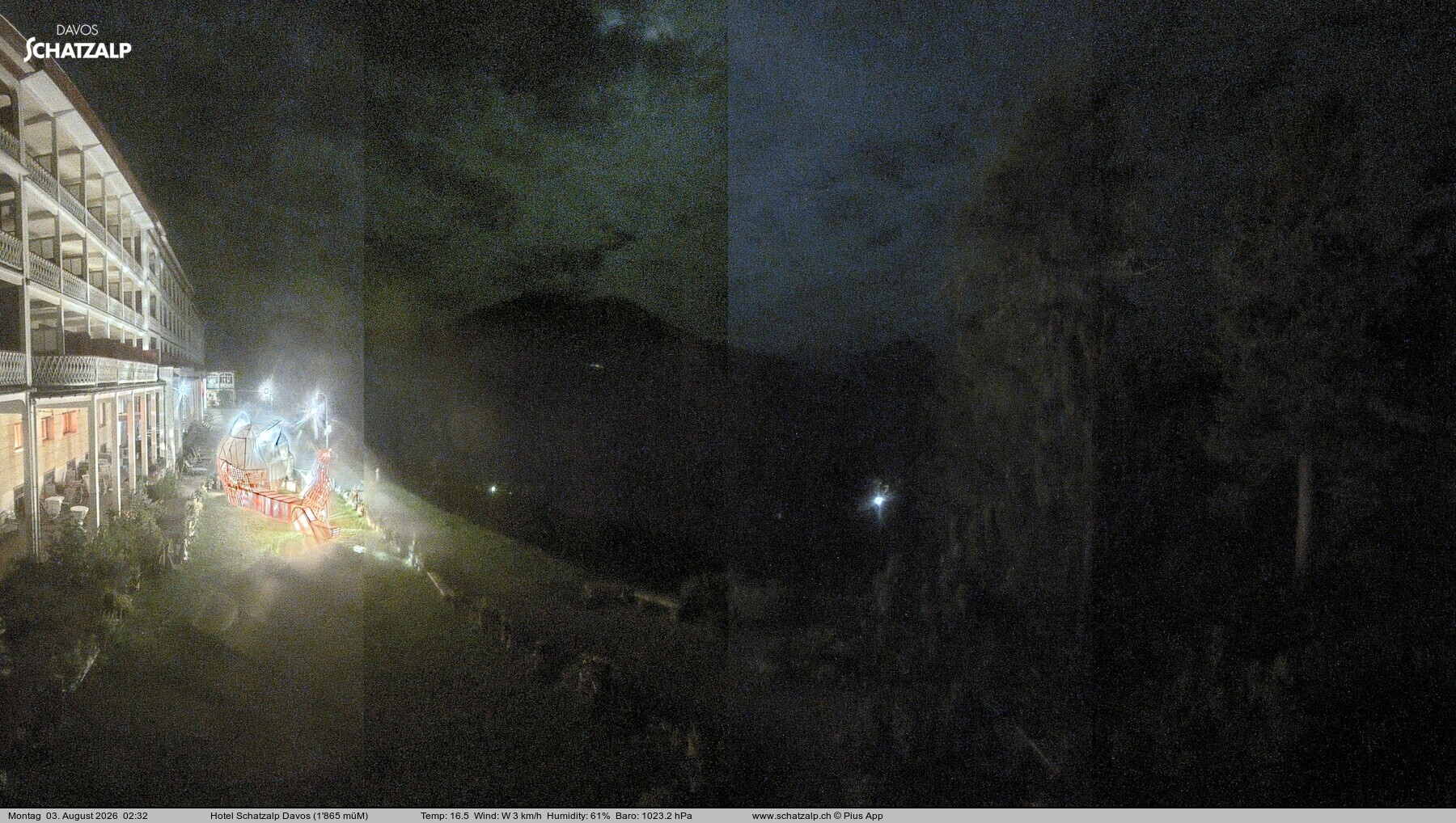 Archiv Foto Webcam Hotel Schatzalp, Davos