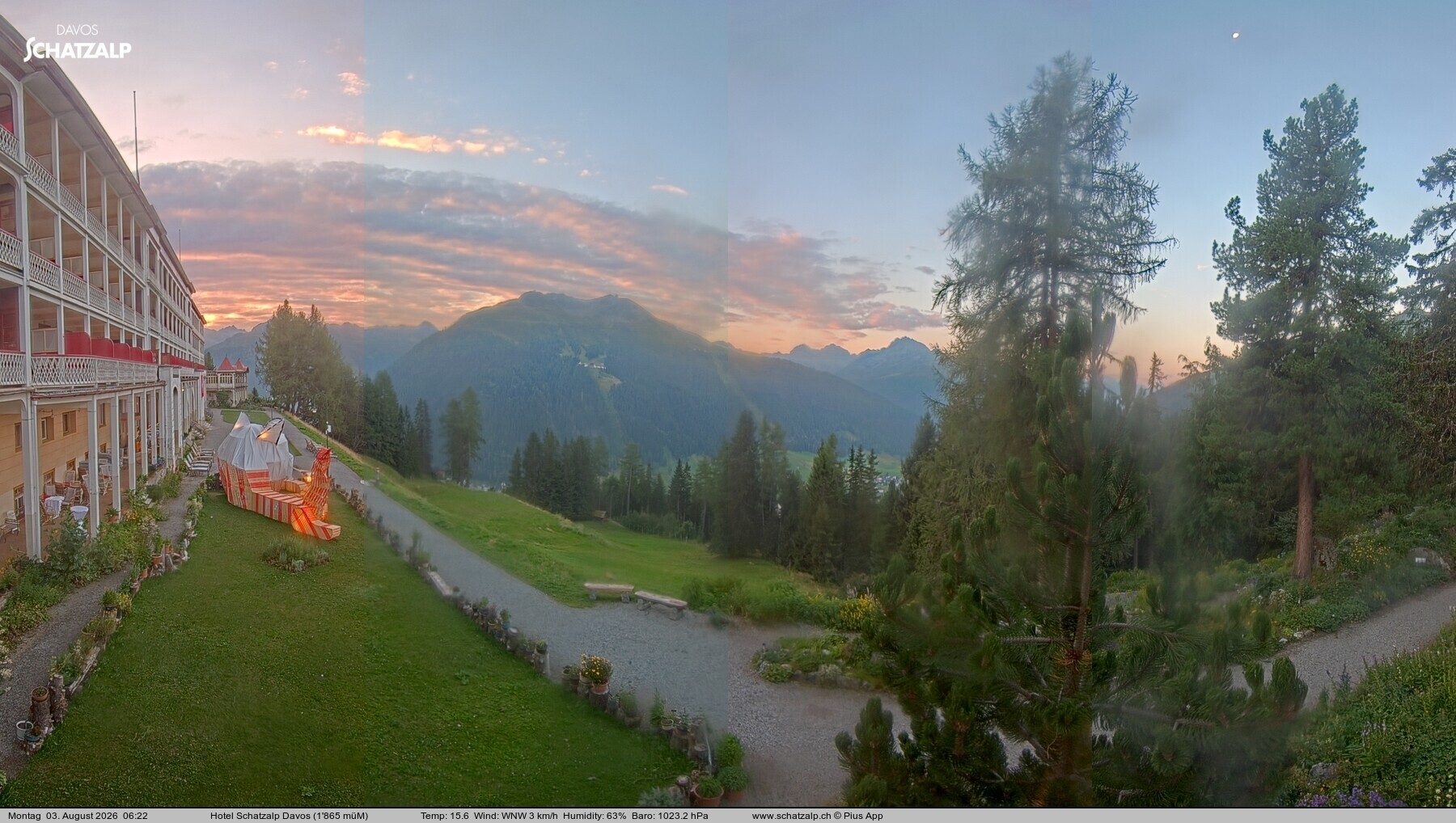 Archiv Foto Webcam Hotel Schatzalp, Davos