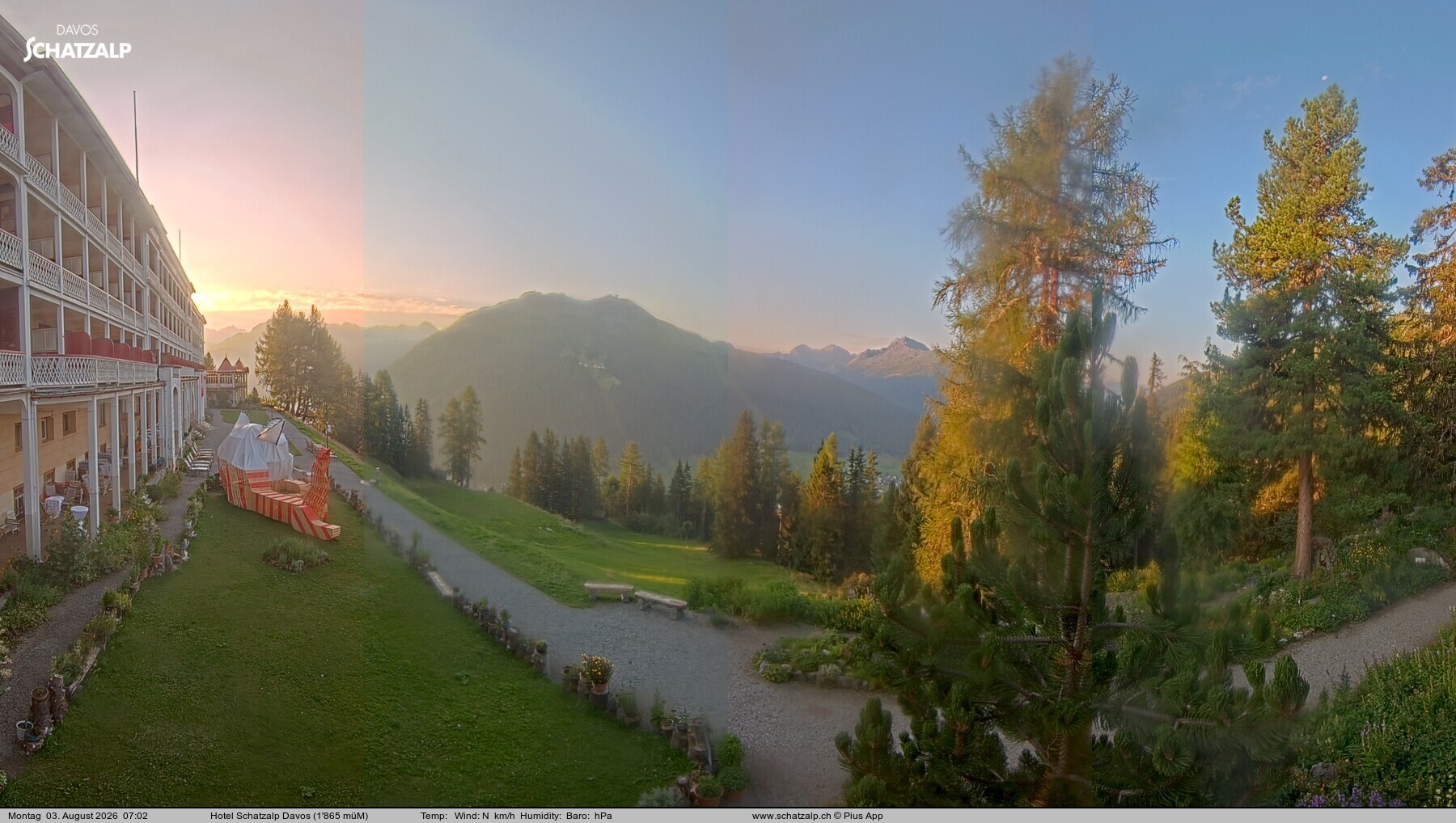 Archiv Foto Webcam Hotel Schatzalp, Davos