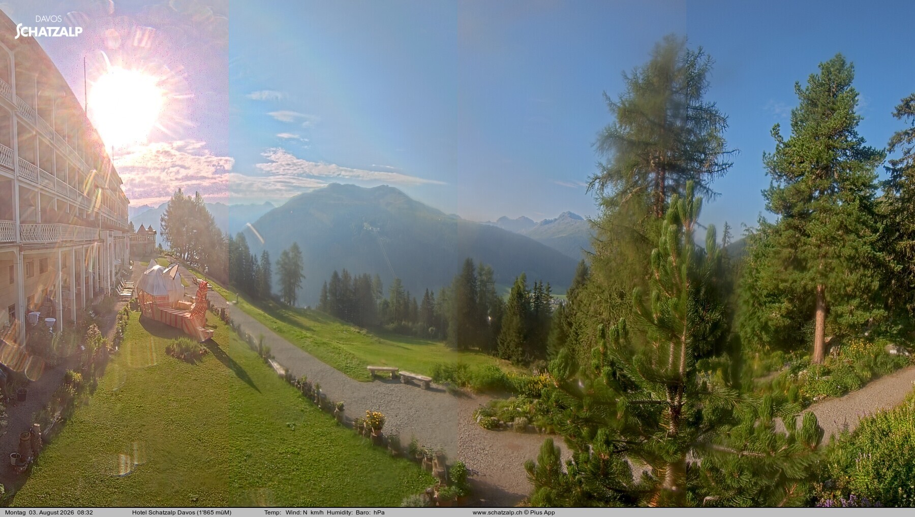 Archiv Foto Webcam Hotel Schatzalp, Davos