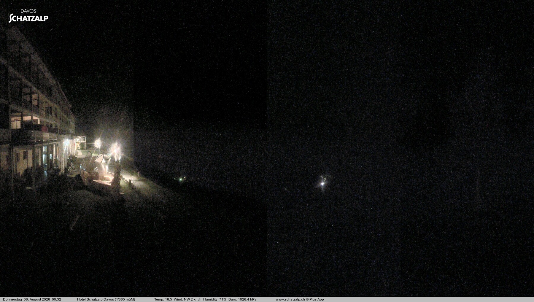 Archived image Webcam Schatzalp Hotel, Davos