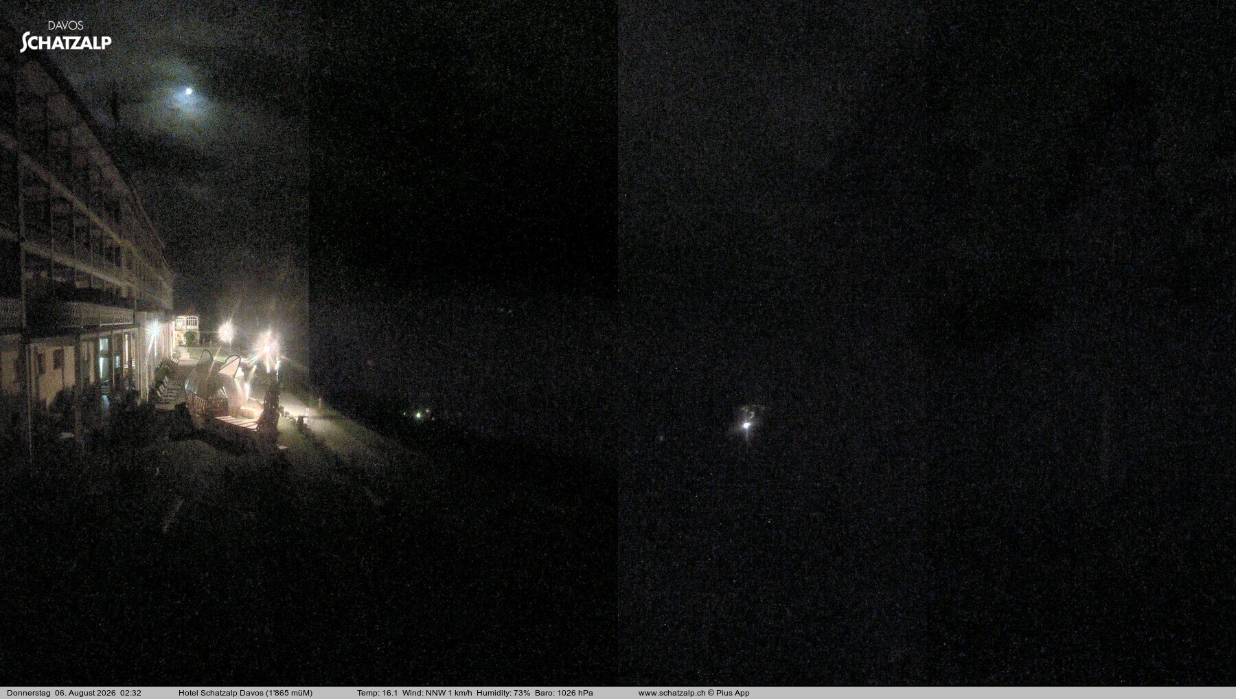 Archived image Webcam Schatzalp Hotel, Davos
