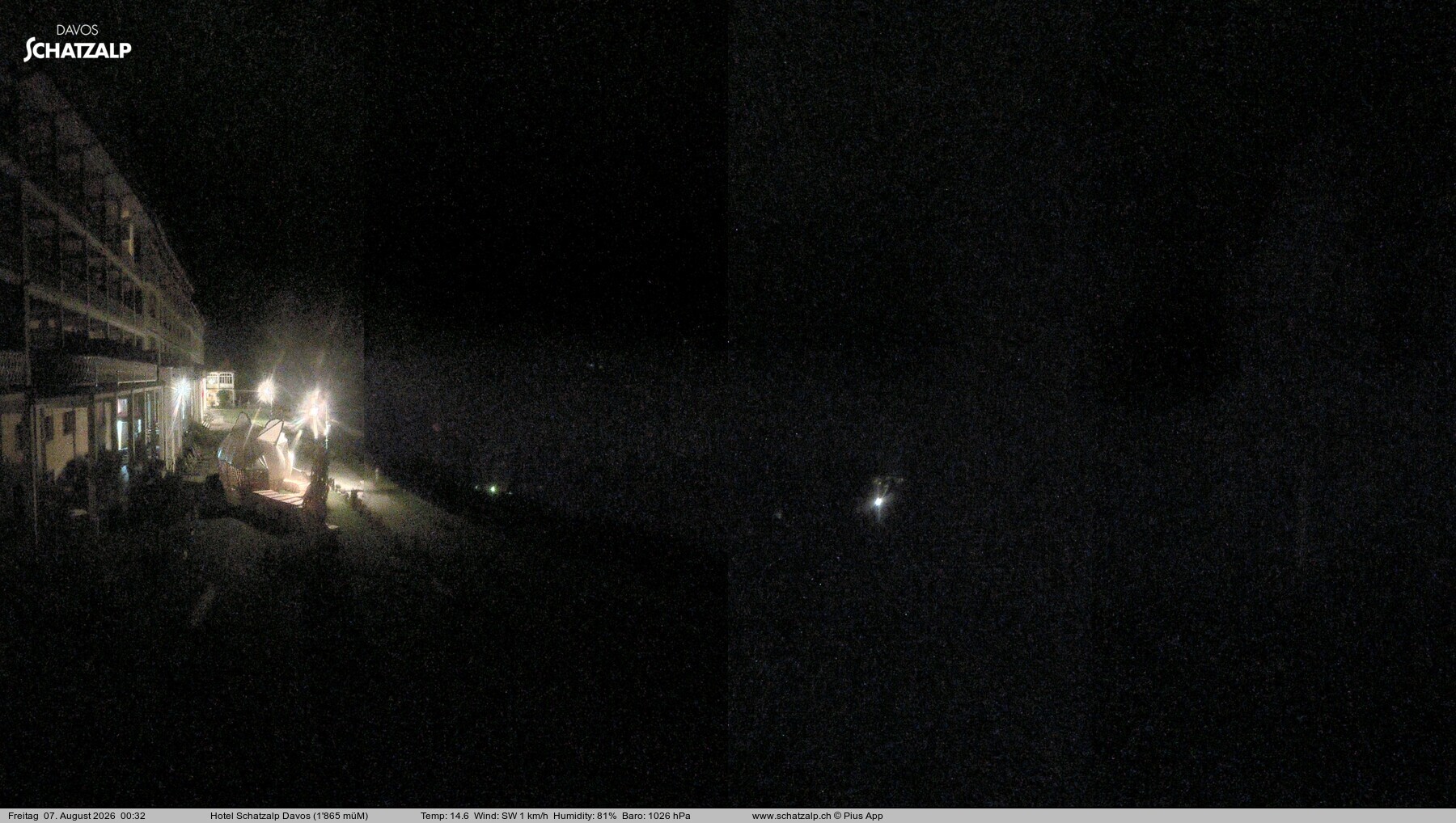 Archiv Foto Webcam Hotel Schatzalp, Davos