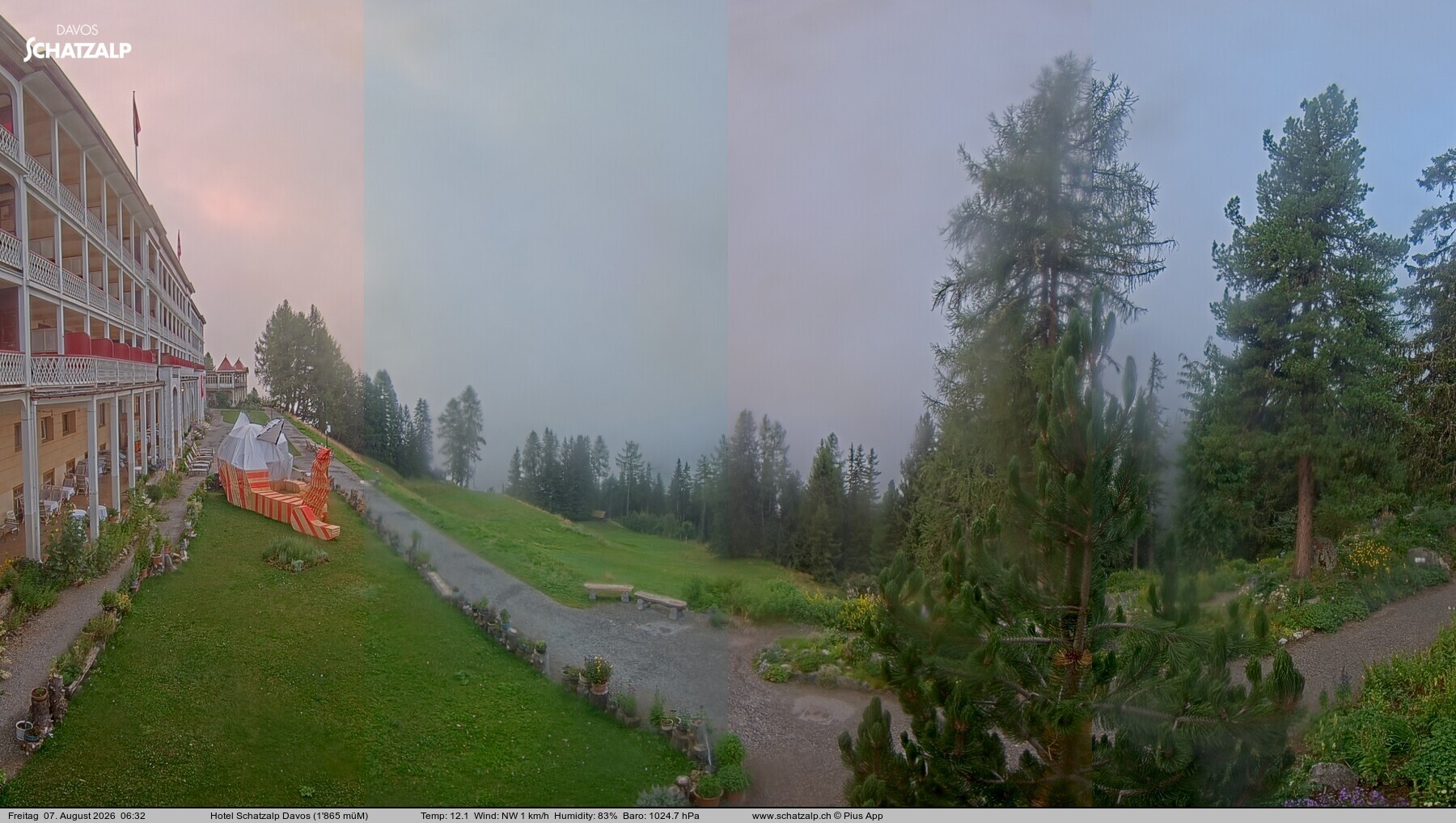 Archiv Foto Webcam Hotel Schatzalp, Davos