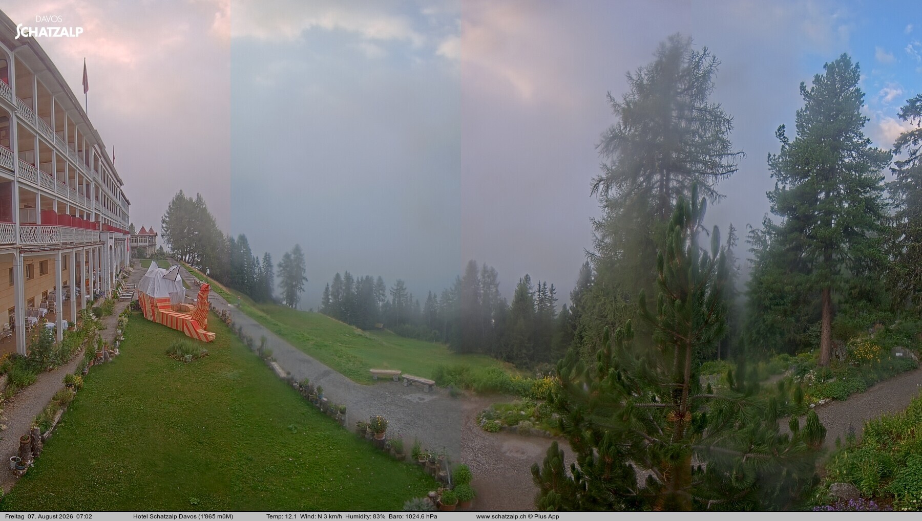 Archiv Foto Webcam Hotel Schatzalp, Davos
