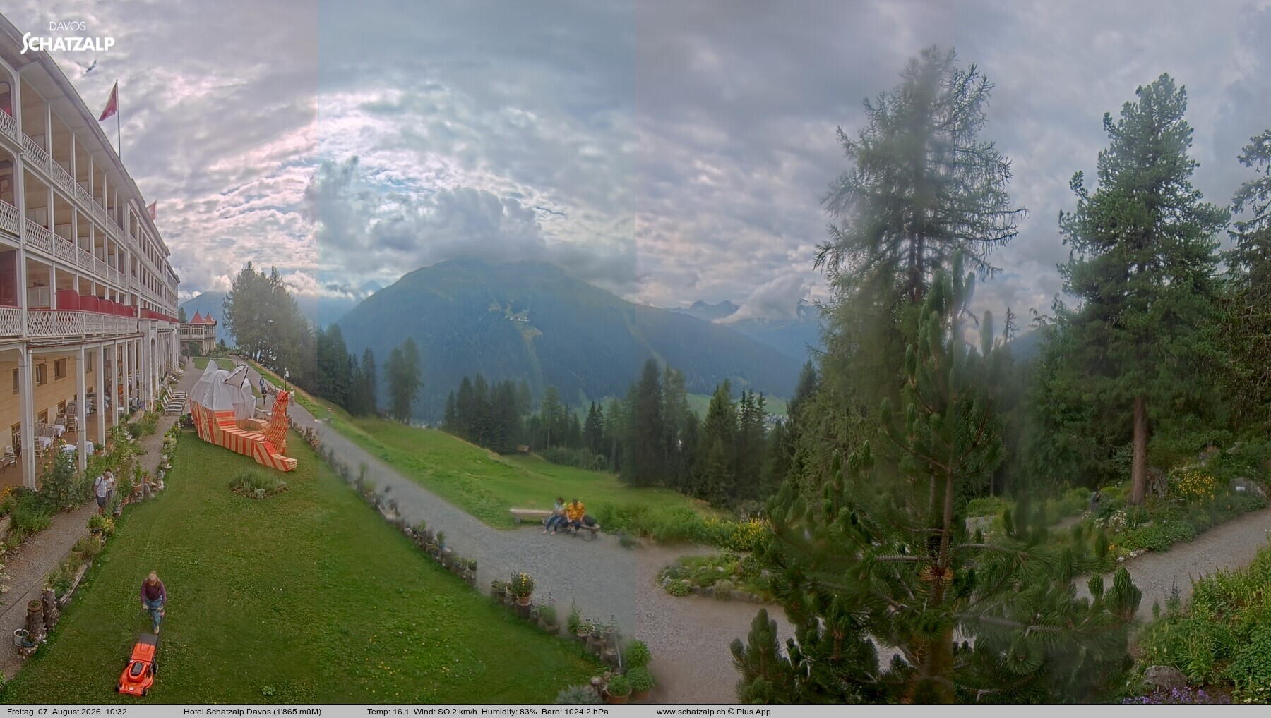 Archiv Foto Webcam Hotel Schatzalp, Davos