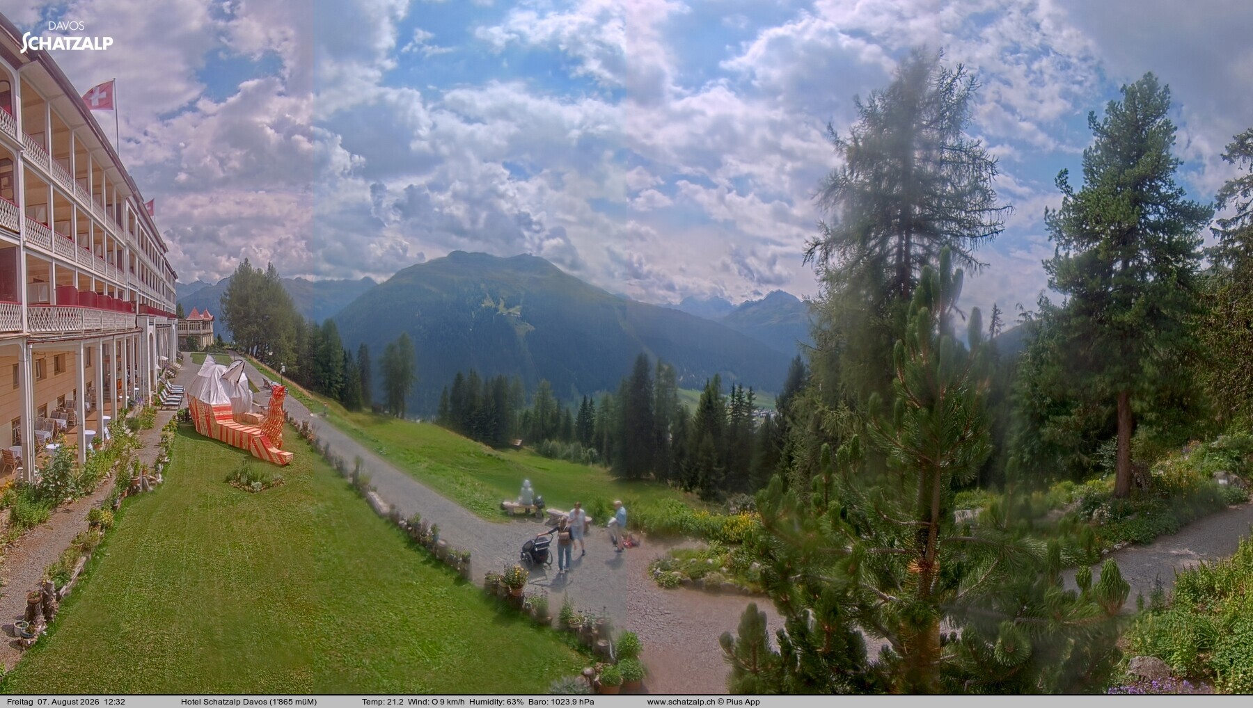Archiv Foto Webcam Hotel Schatzalp, Davos