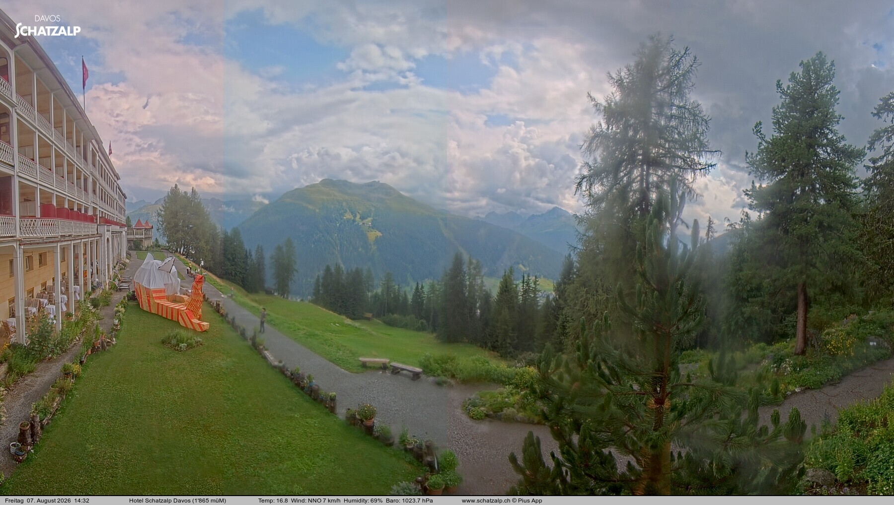 Archiv Foto Webcam Hotel Schatzalp, Davos