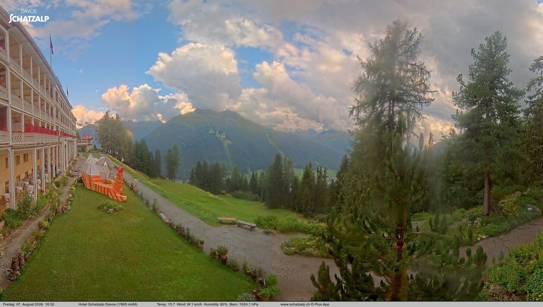 Archiv Foto Webcam Hotel Schatzalp, Davos